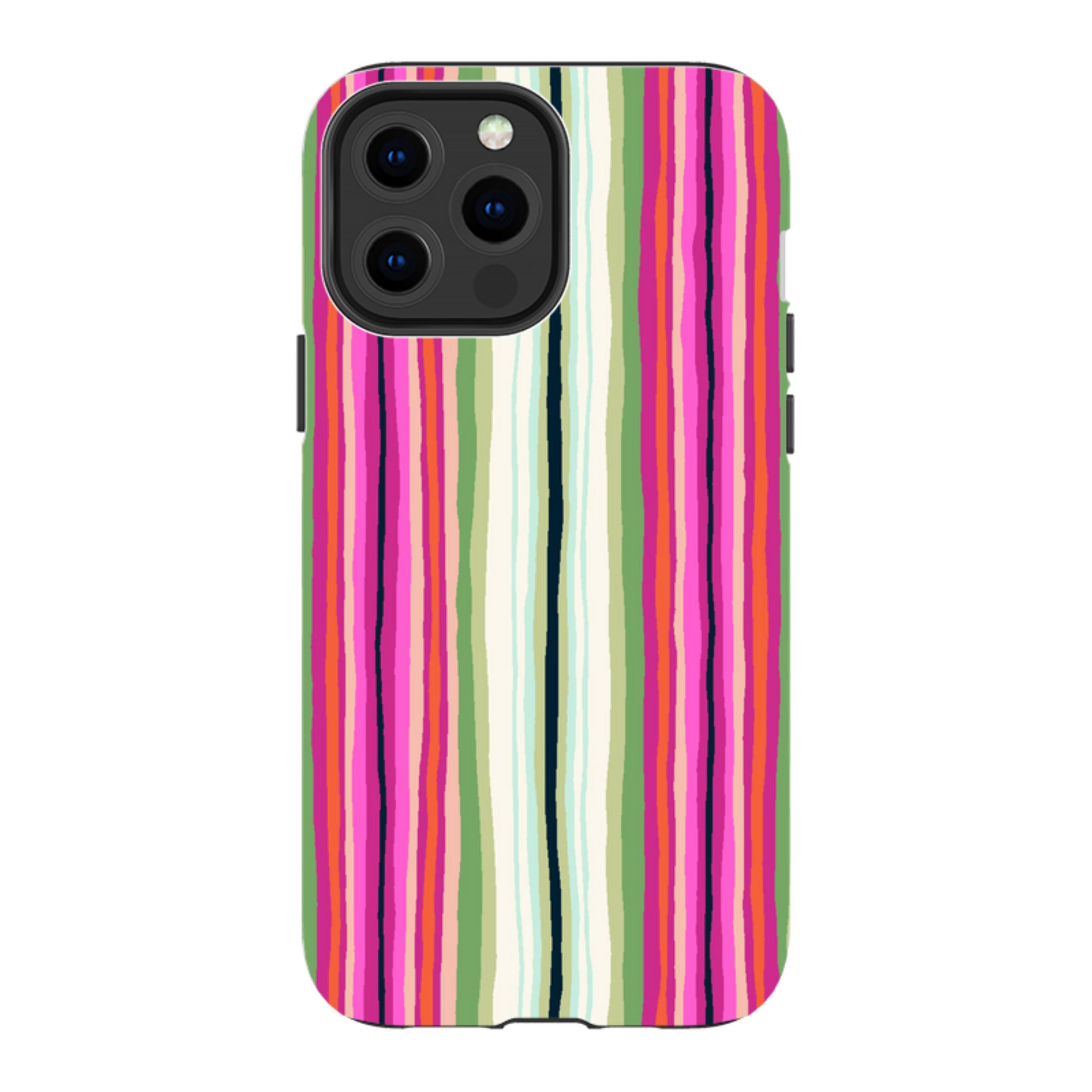 iPhone MagSafe Tough Case -  Atelier Stripe Windflower By Sarah Campbell