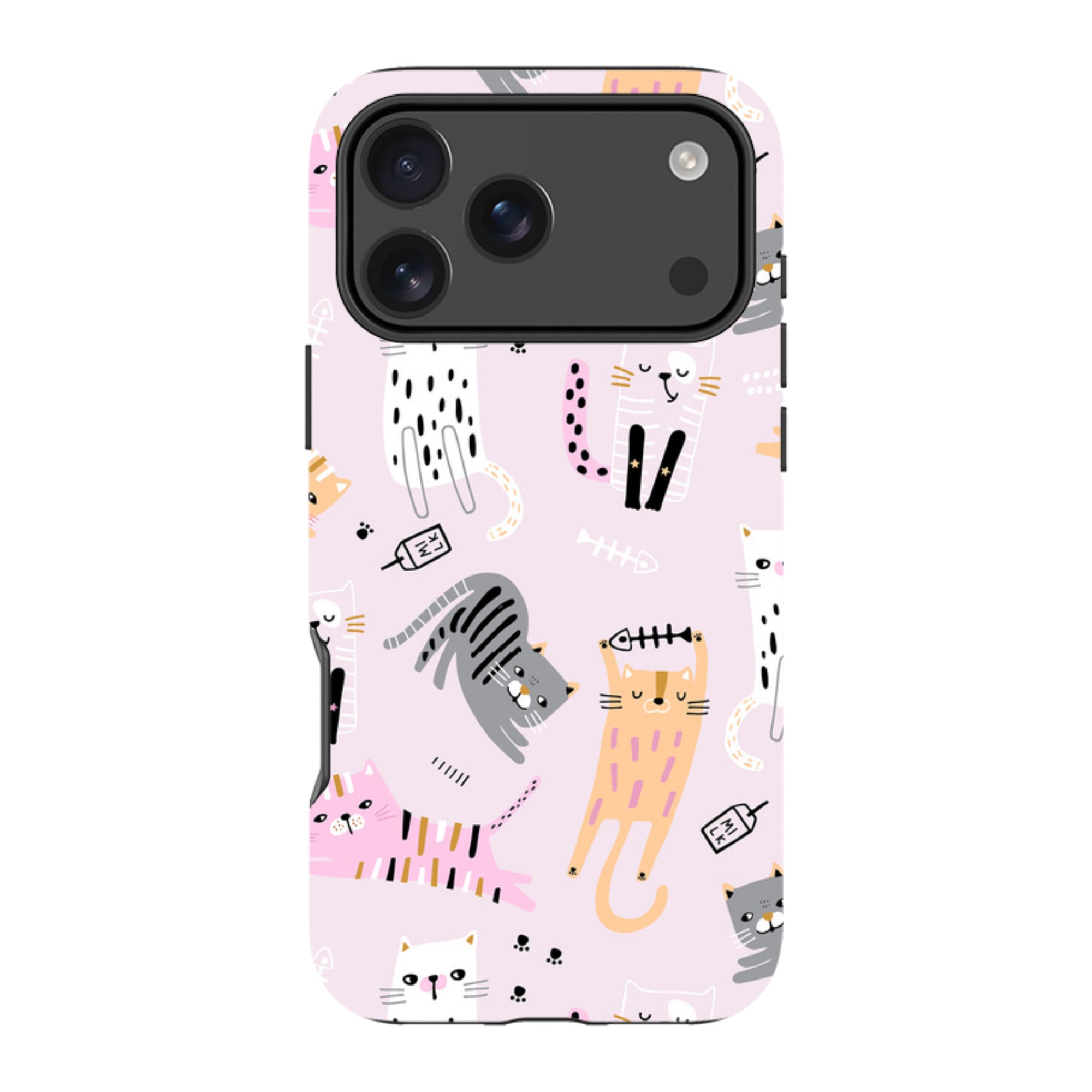 iPhone MagSafe Tough Case - Cat and Bone Pink