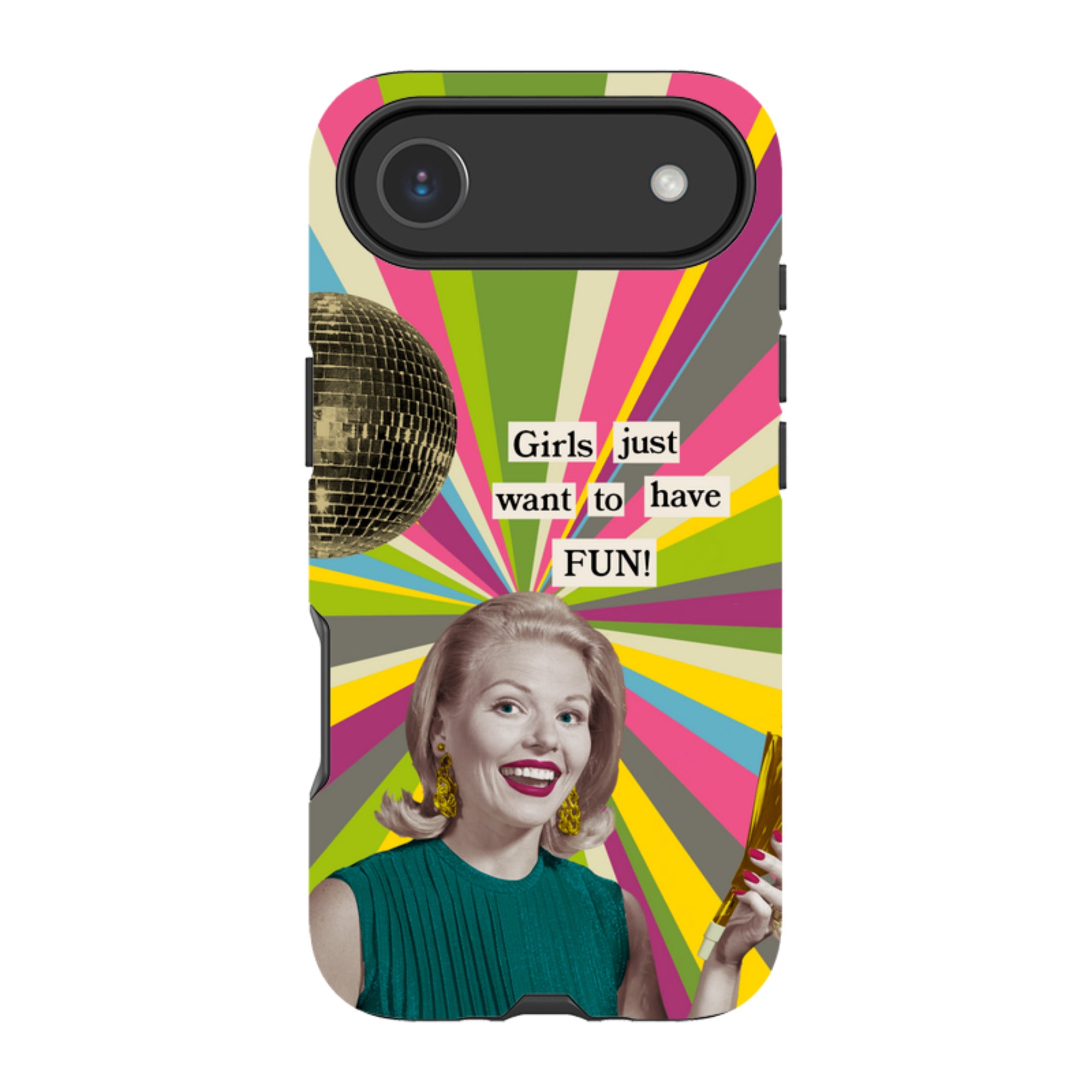 iPhone Tough Case - Girls want to have fun By Clare Jordan
