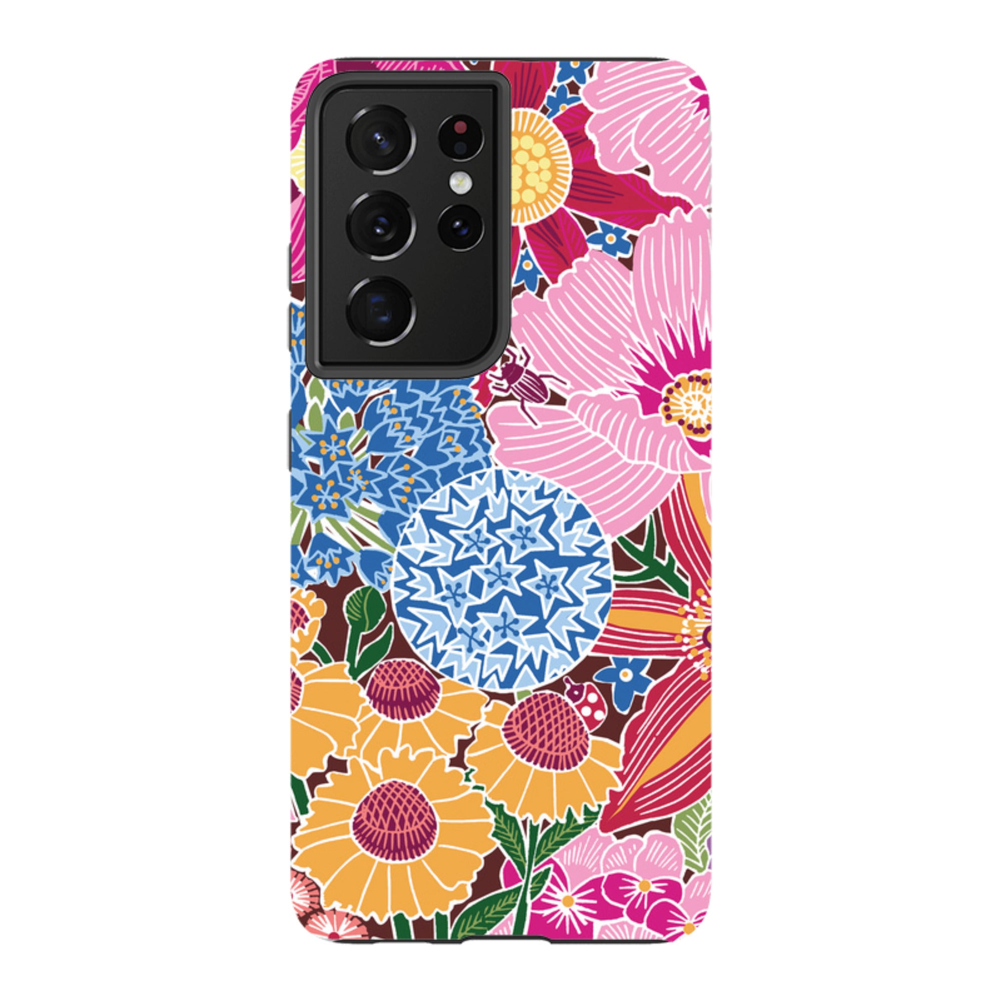 Samsung Tough Case - Jigsaw Floral 2 By kate Heiss