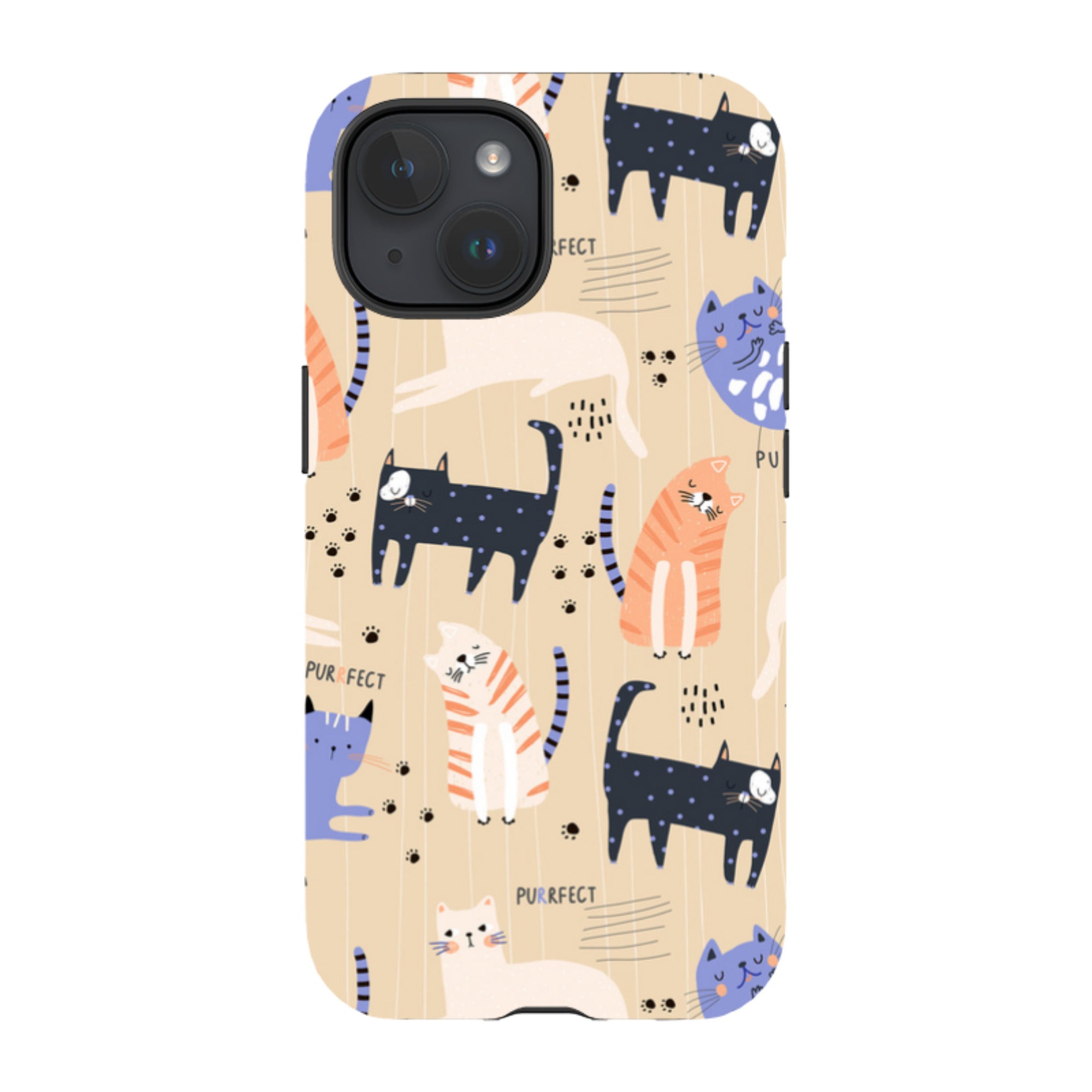 iPhone Tough Case - Purrfect