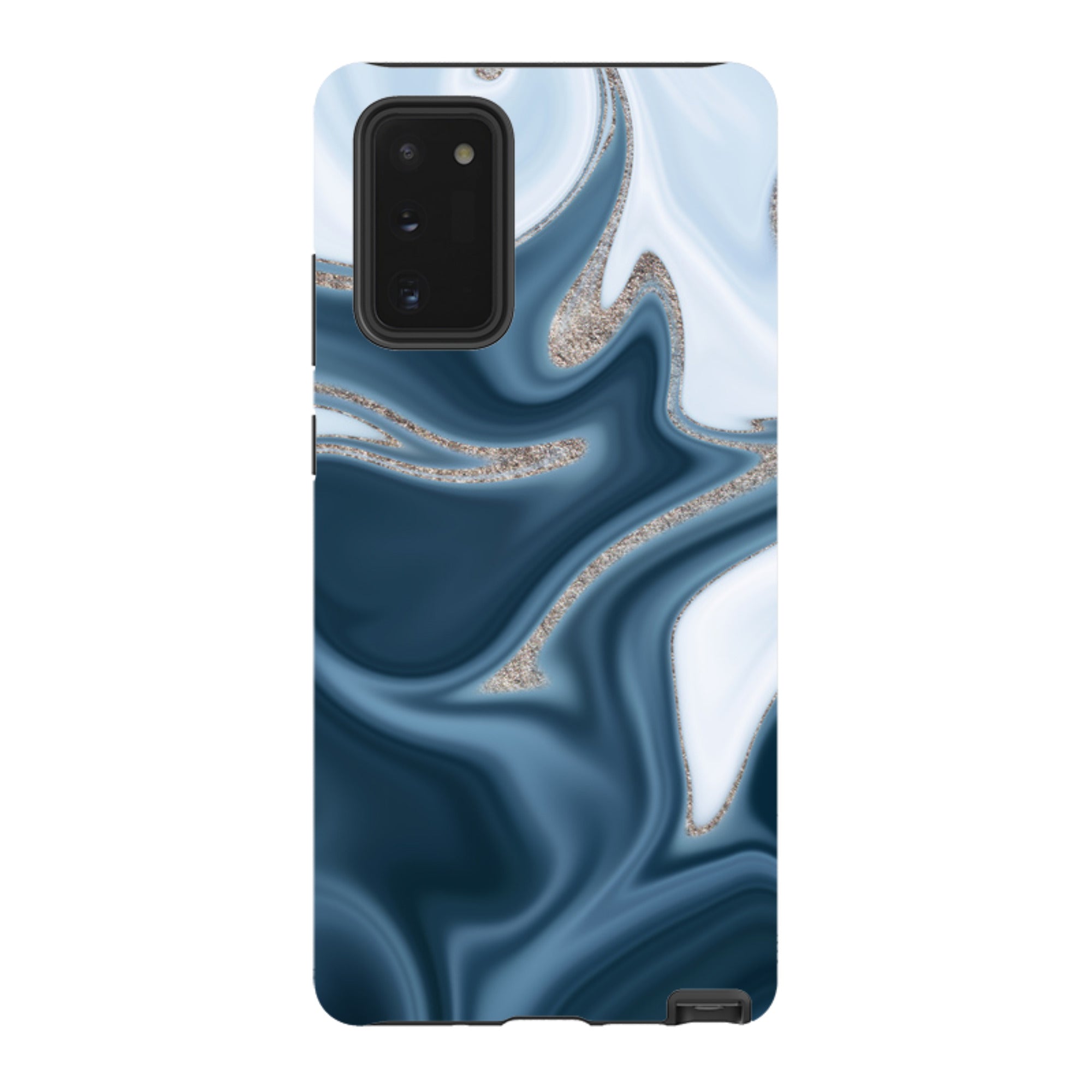 Samsung Tough Case - Blue Ice (case does not glitter)