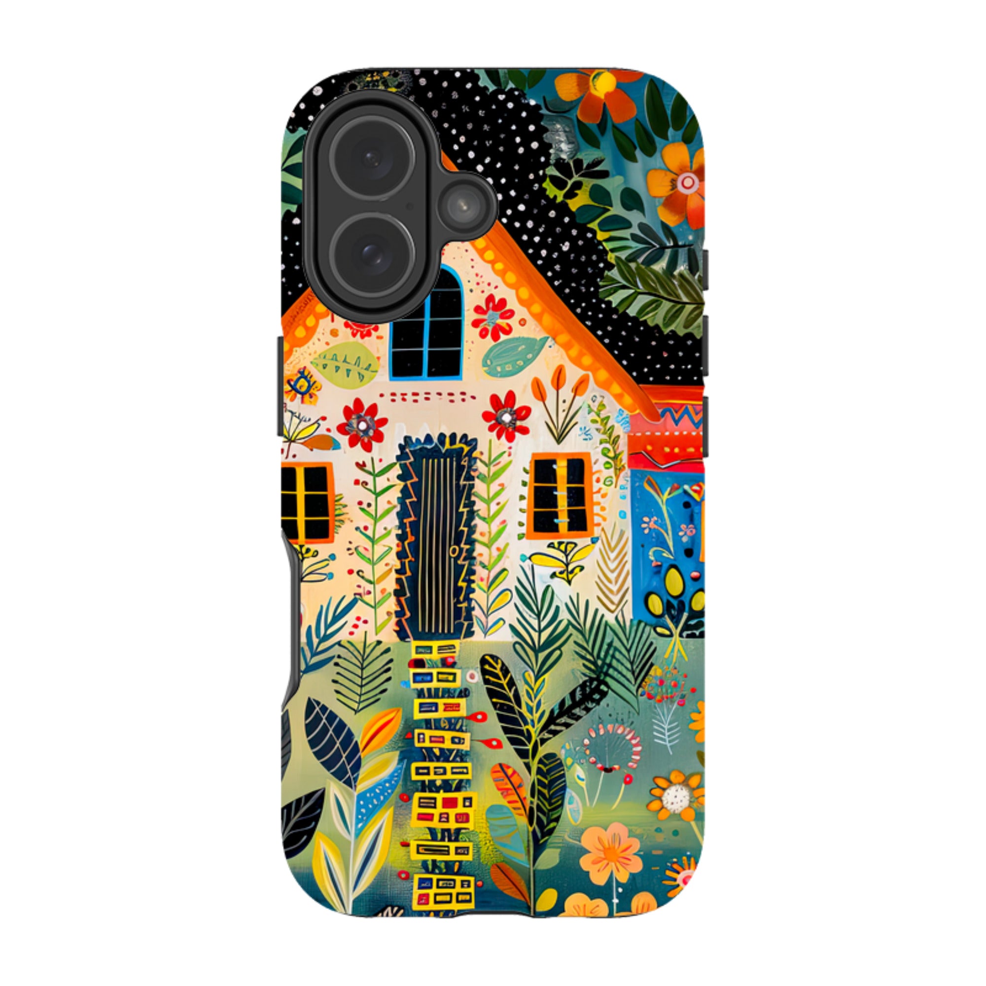 iPhone Case - Folk Art House II