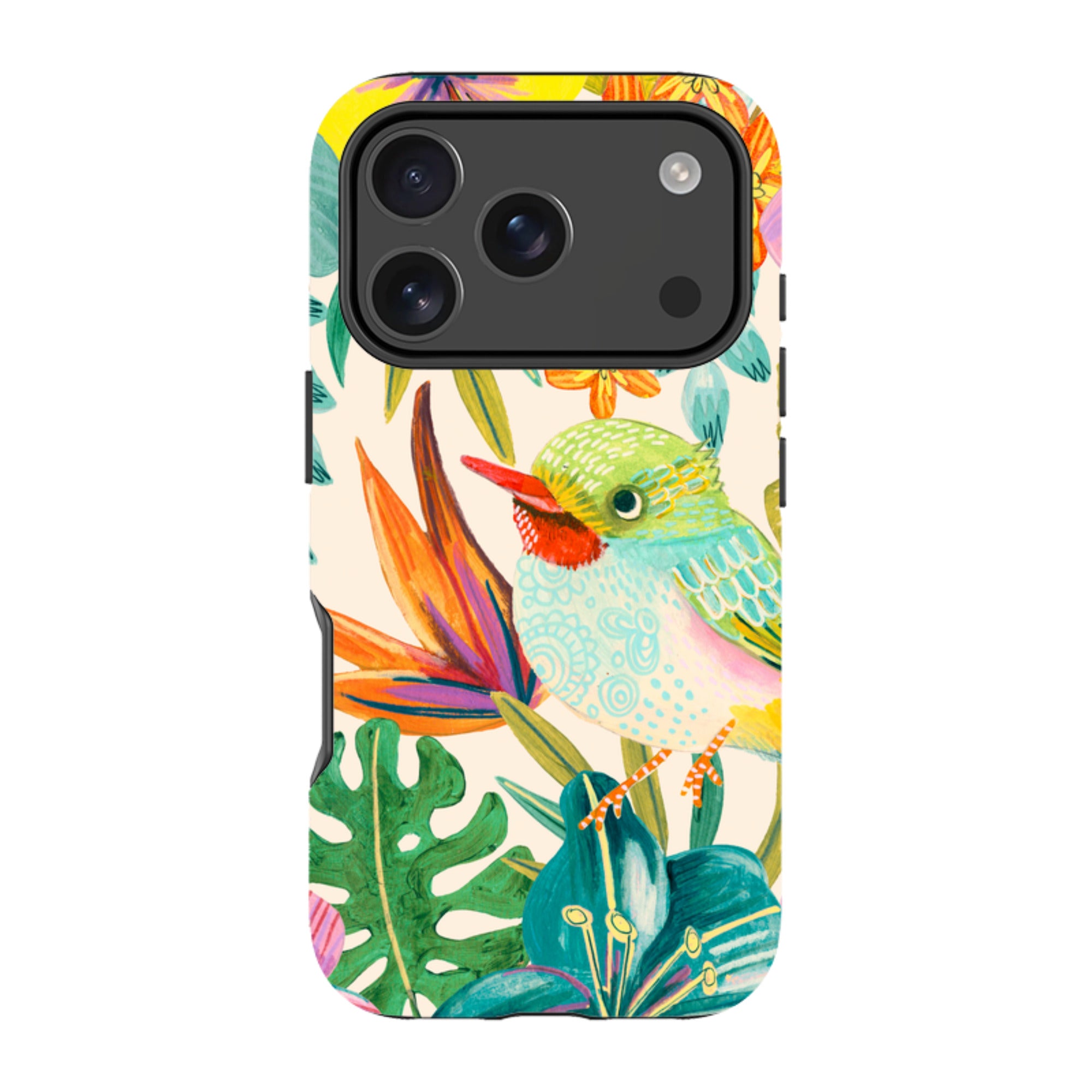 iPhone Tough Case - Tropical Bird II By Caroline Bonne Muller