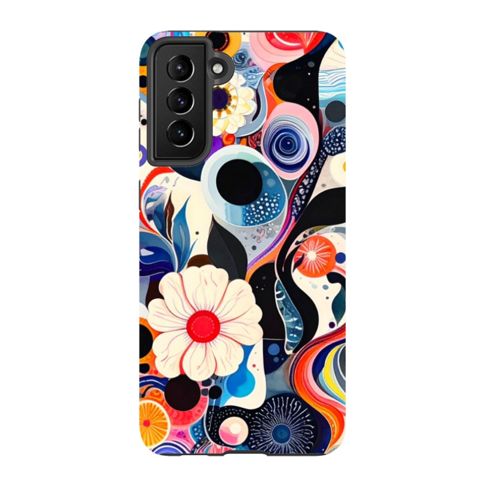 Samsung Tough Case - Floral Marble