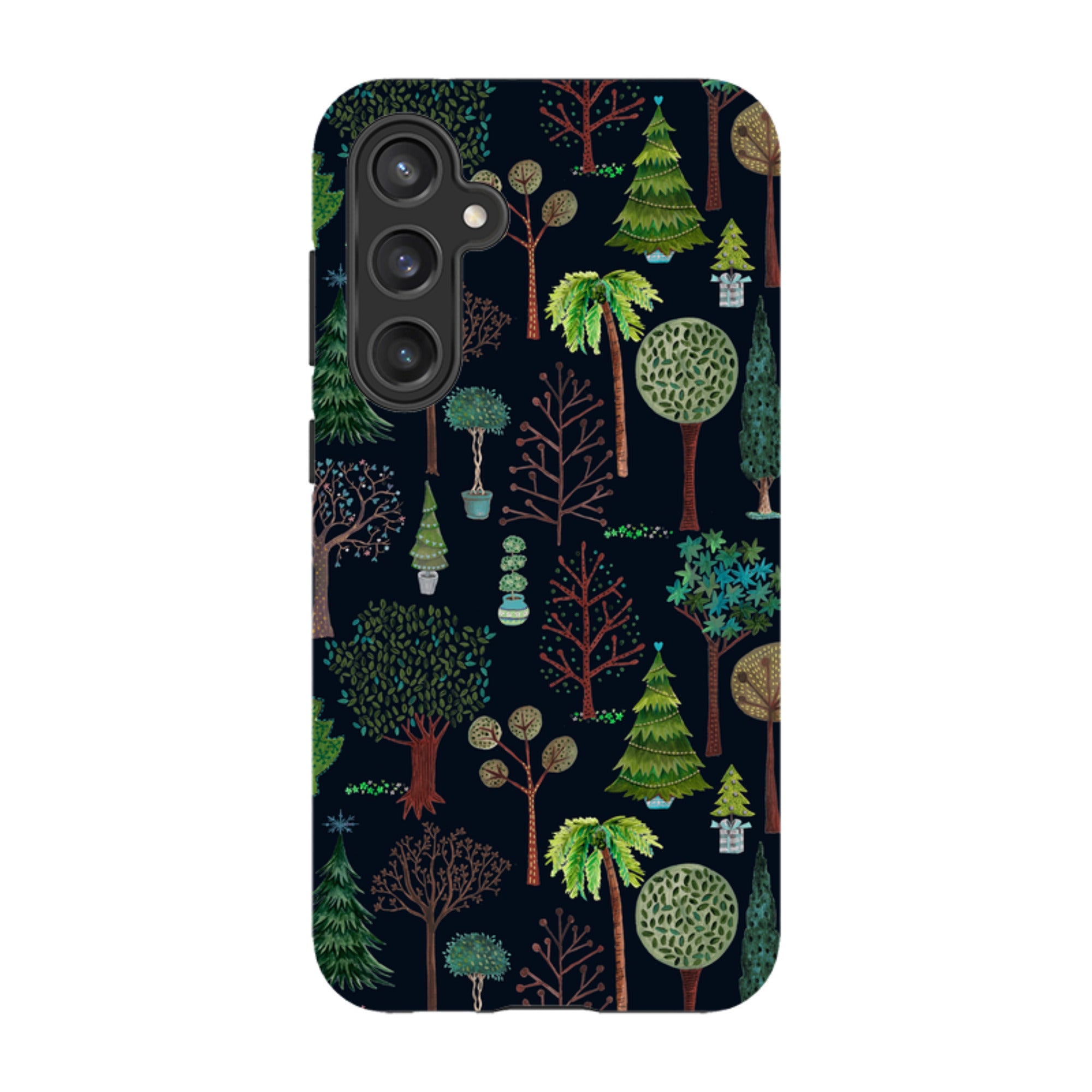 Samsung Tough Case - Xmas Trees Dark By Caroline Bonne Muller