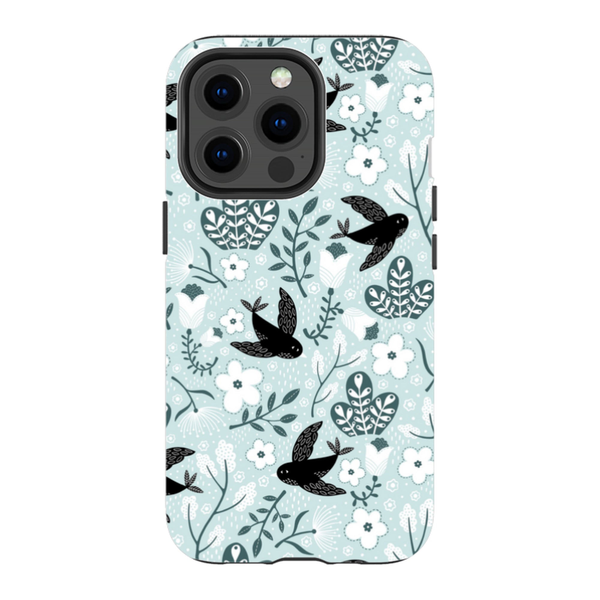 iPhone Tough Case - Black Birds By Suzy Taylor