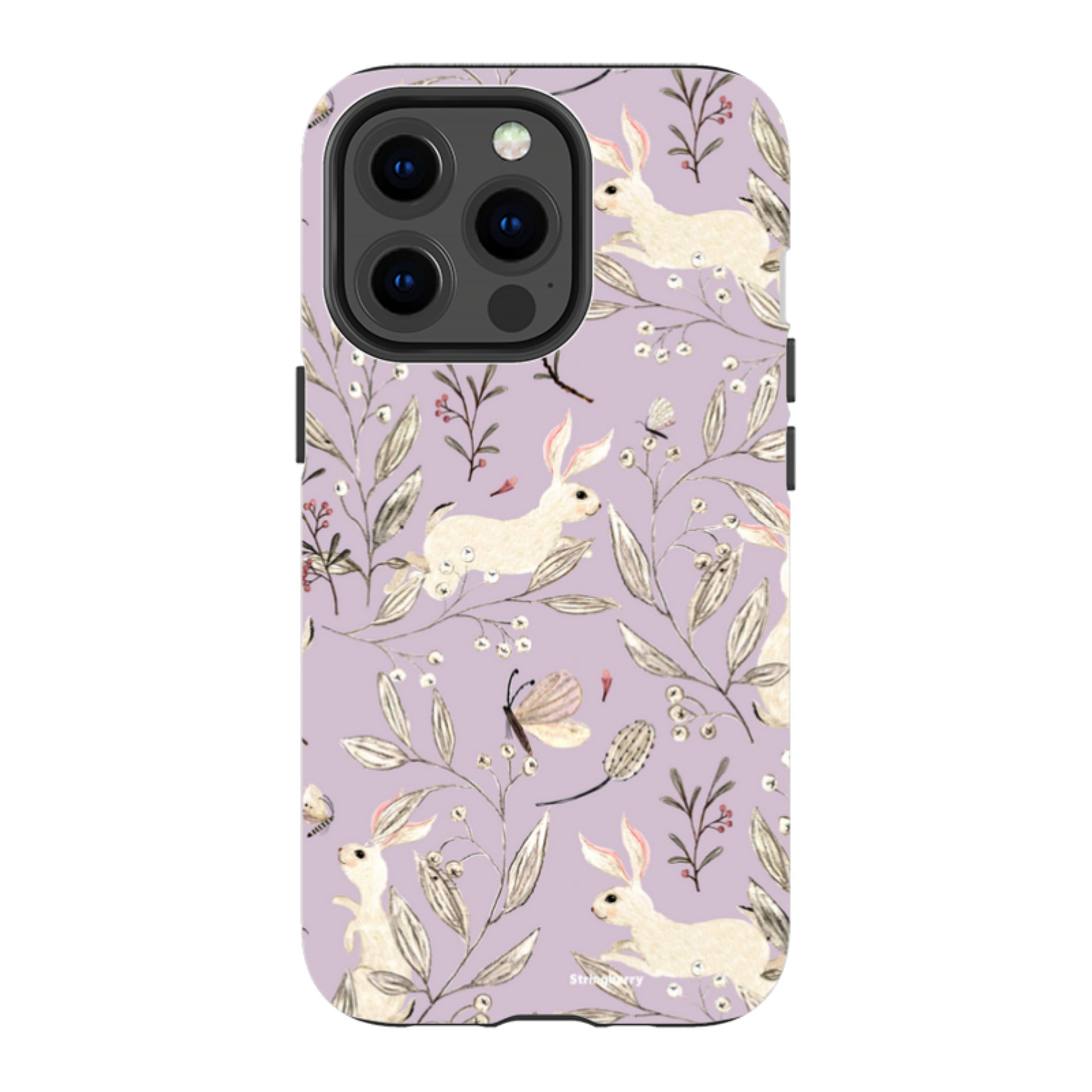 iPhone MagSafe Tough Case - Bunnies Mauve By Katherine Quinn
