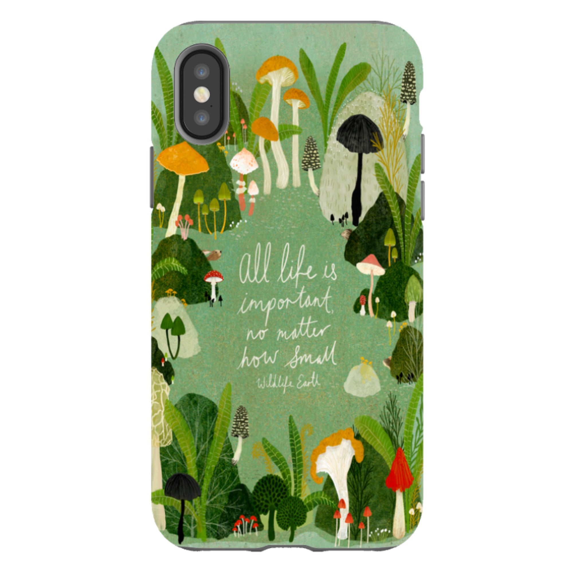 iPhone Tough Case - Wildlife Text By Katherine Quinn