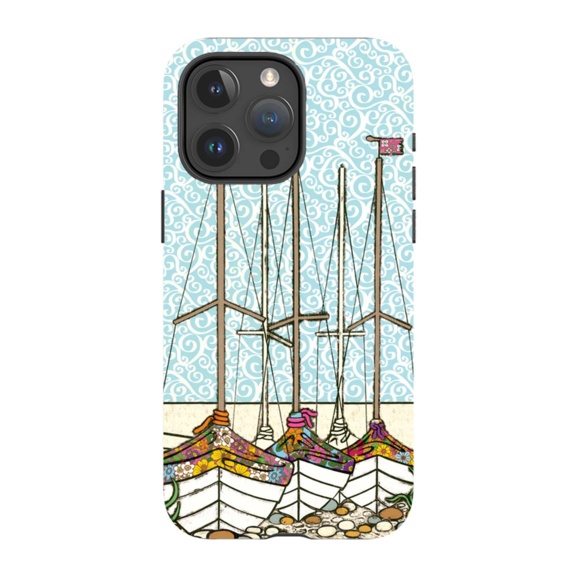 iPhone Tough Case - Boats At Rest By Amelia Bowman