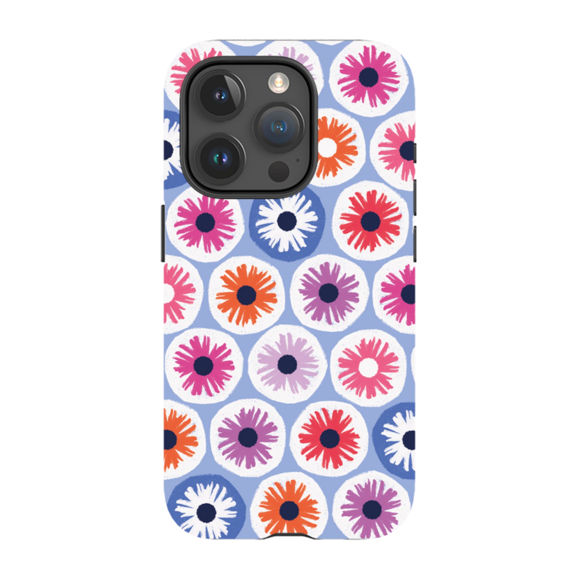 iPhone MagSafe Tough Case -  Penny Flowers Light Blue By Ali Brookes