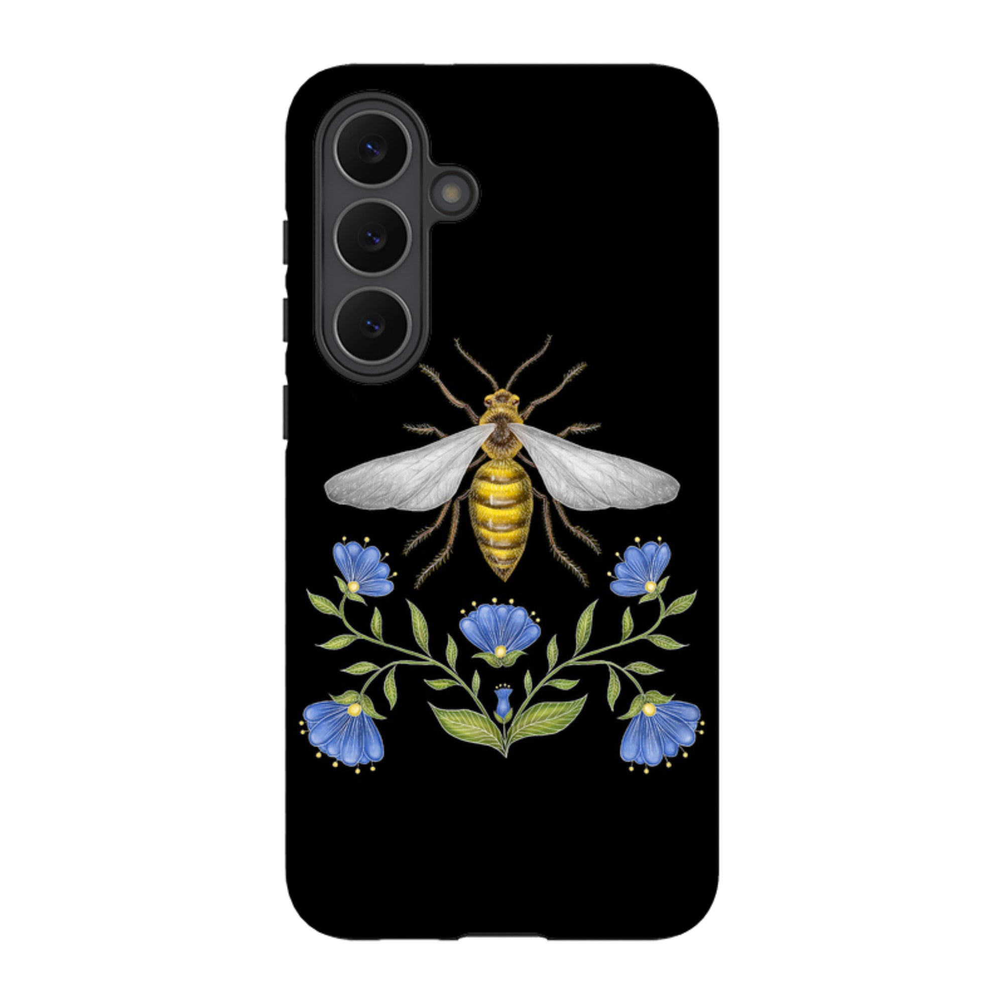 Samsung Tough Case - Wings Of Freedom Black By Catherine Rowe