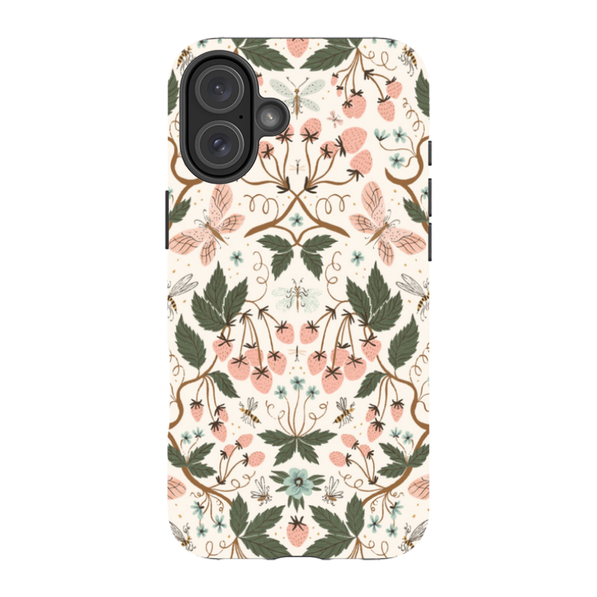 iPhone MagSafe Tough Case - Bugs and Berries Pattern By Meghann Rader