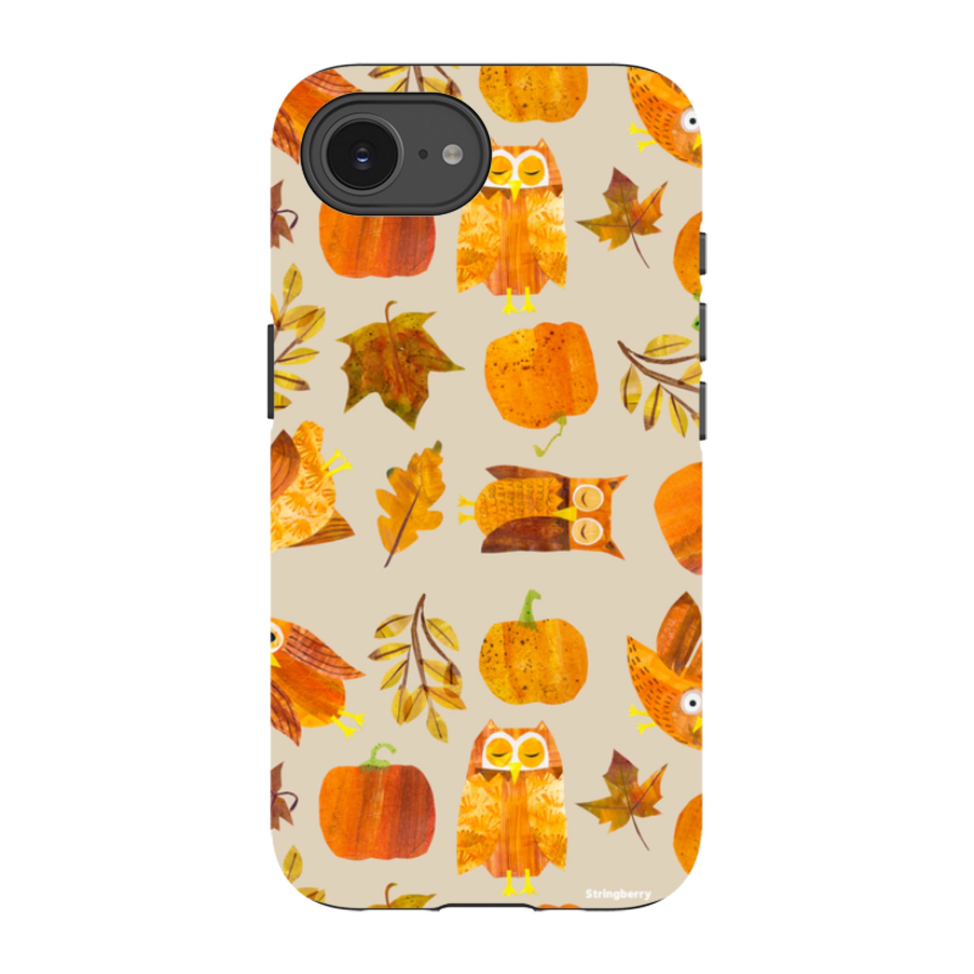 iPhone Tough Case - Pumpkins and Owls By Tracey English