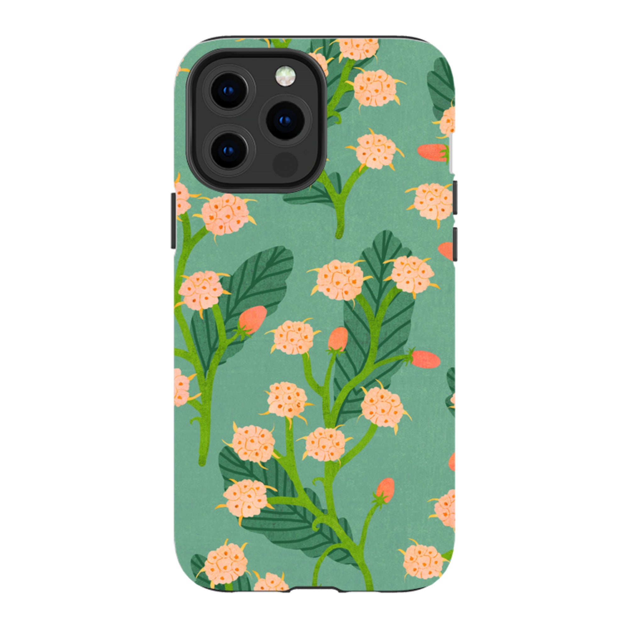 iPhone Tough Case - Summer Seeds Teal By Katherine Quinn