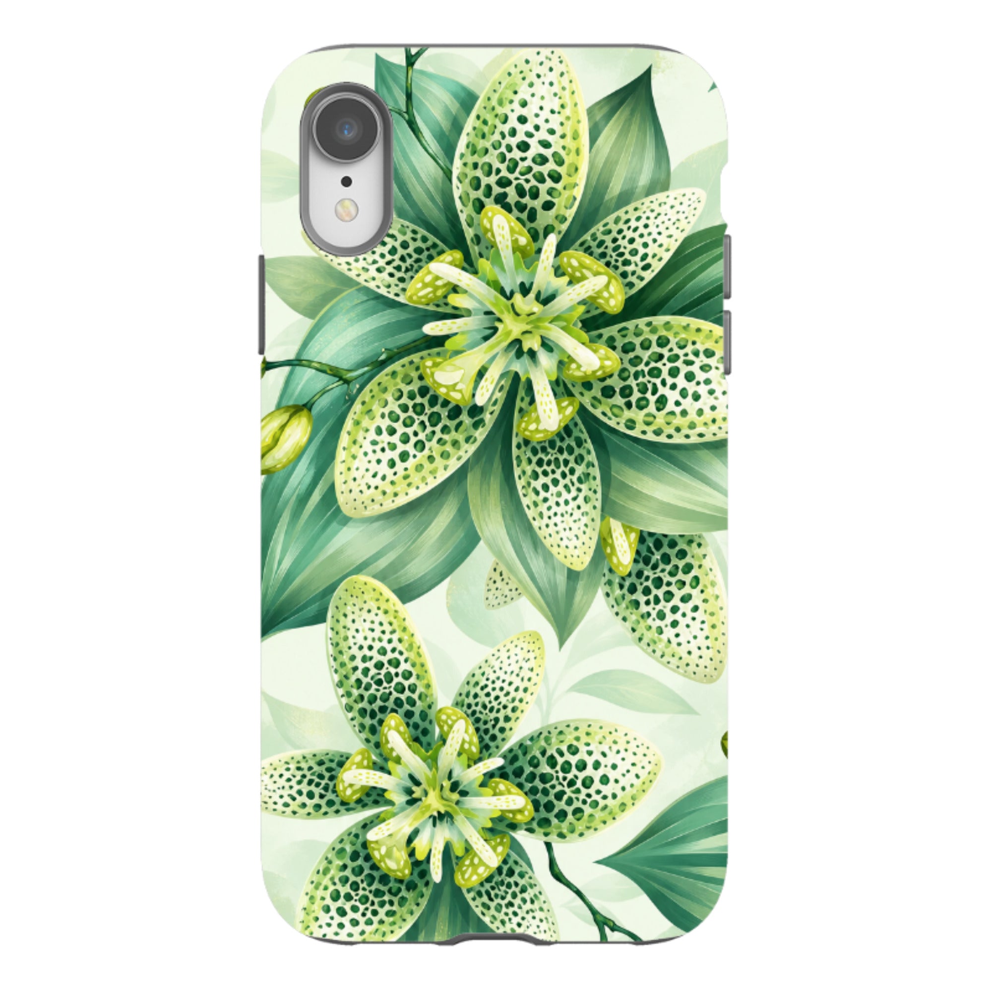 iPhone Tough Case - Sage Green Lily