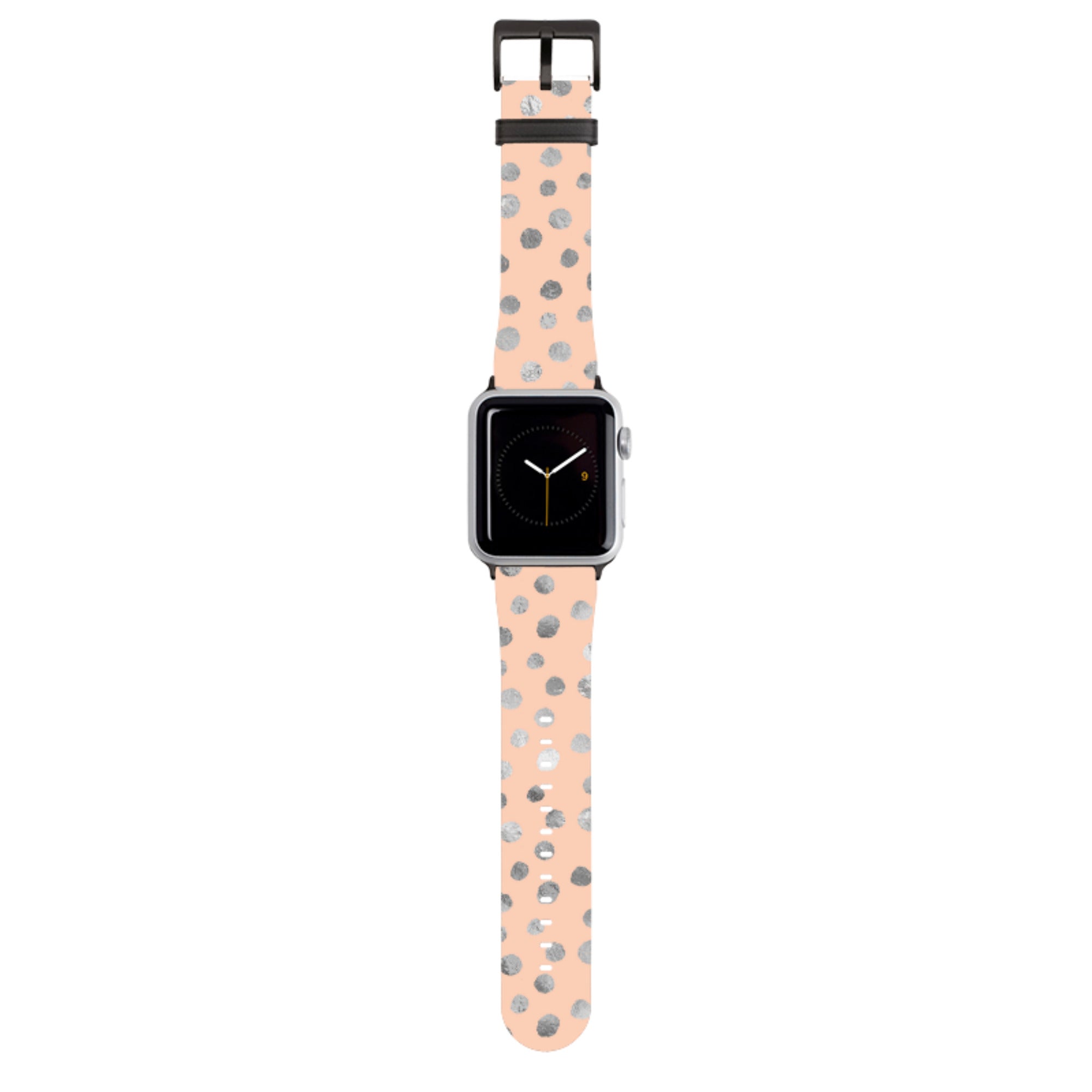 Pale and Silver Dots Apple Watch Strap