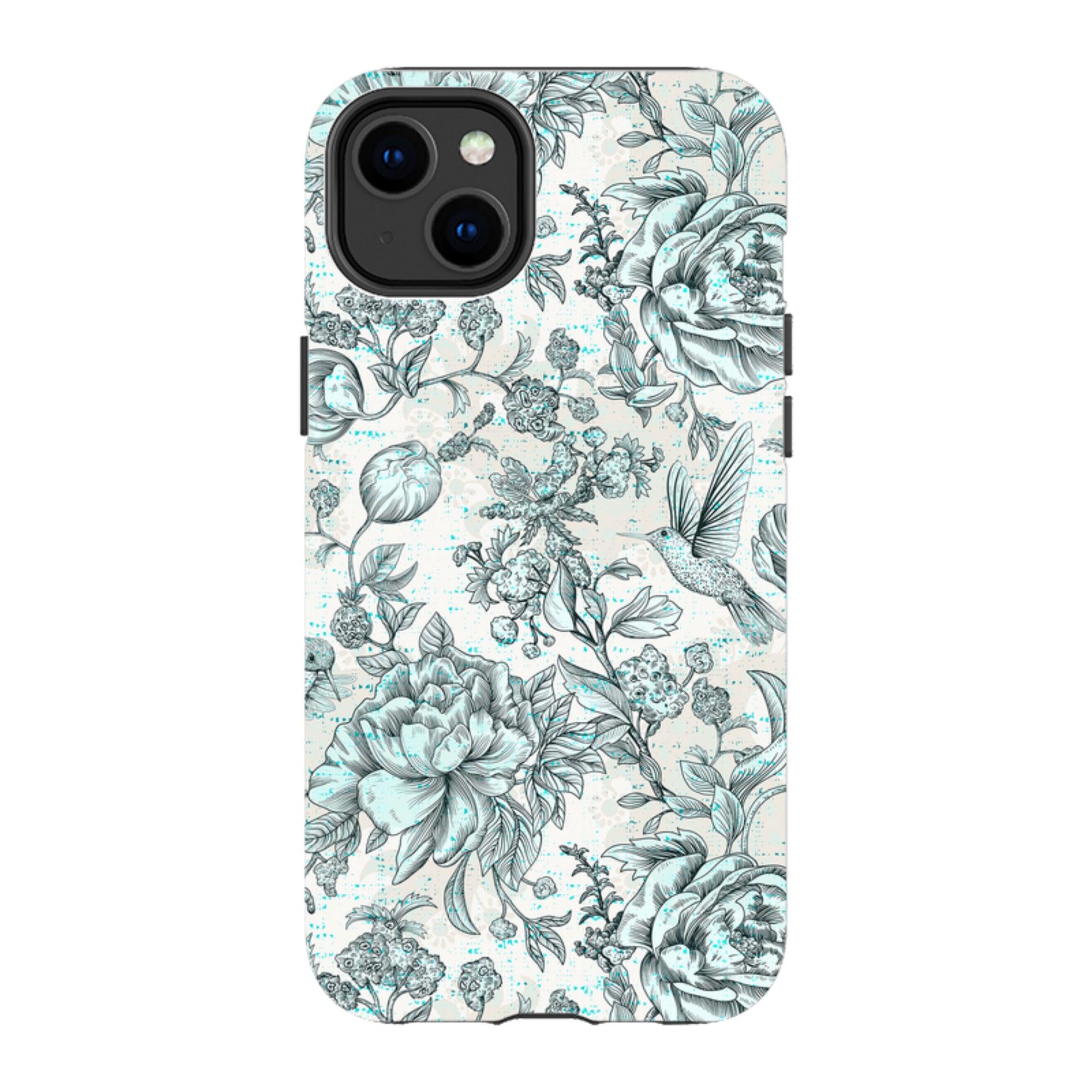iPhone Tough Case - Blue Peonies
