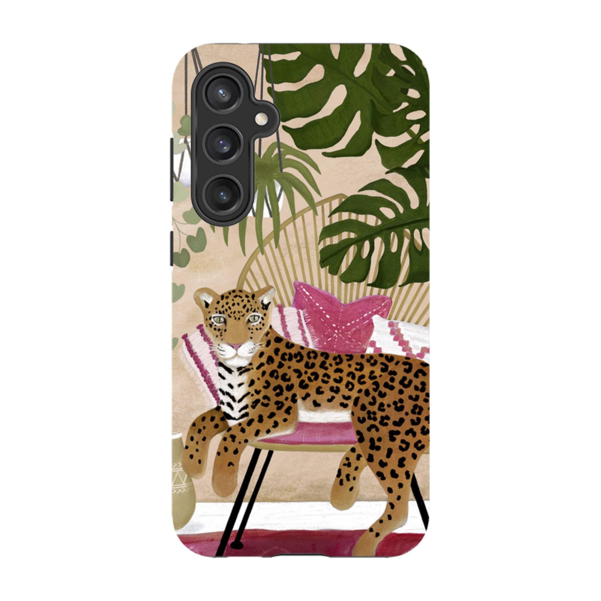 Samsung Tough Case - Boho Leopard Cream By Bex Parkin