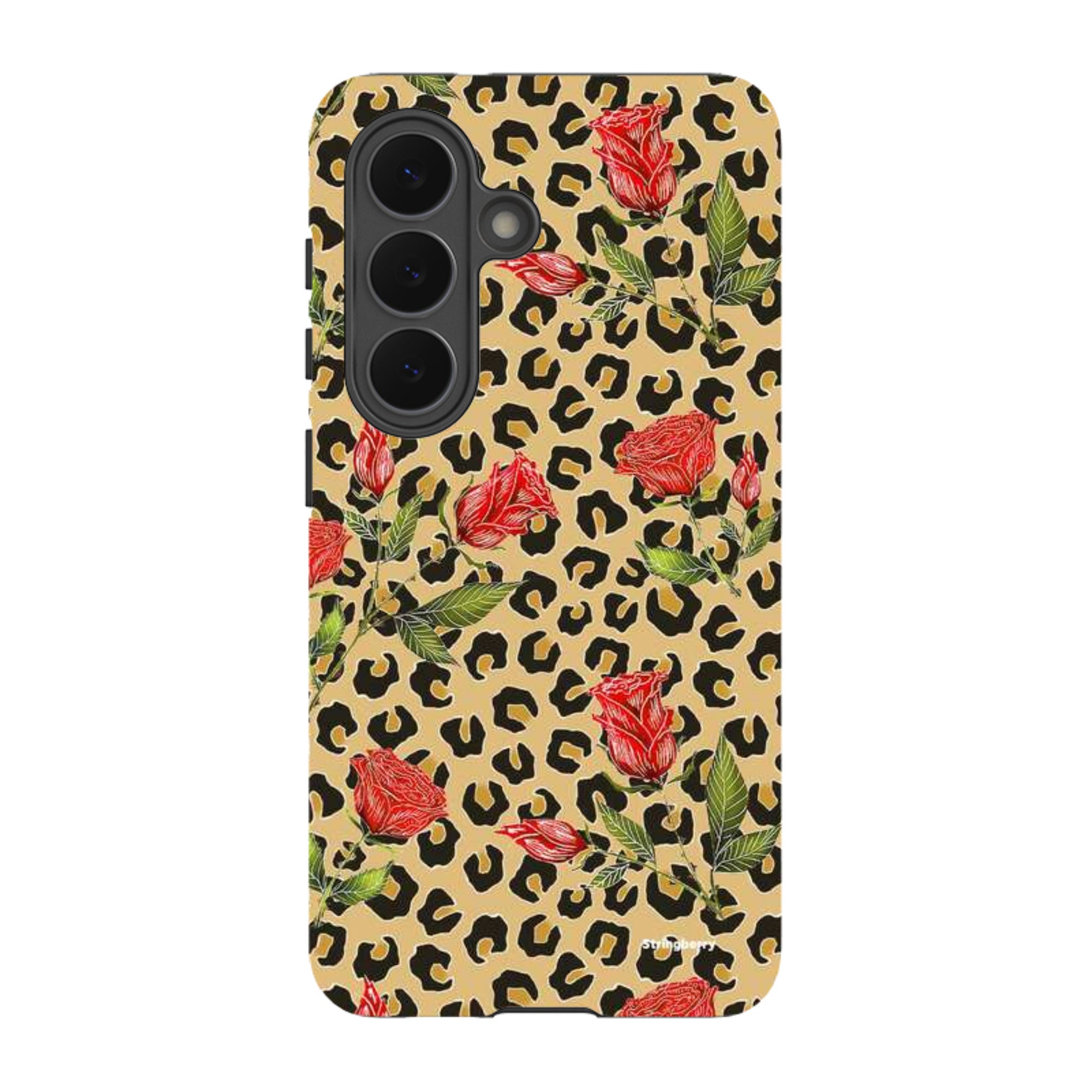 Samsung Tough Case - Leopard Print Rose Pattern By Catherine Rowe