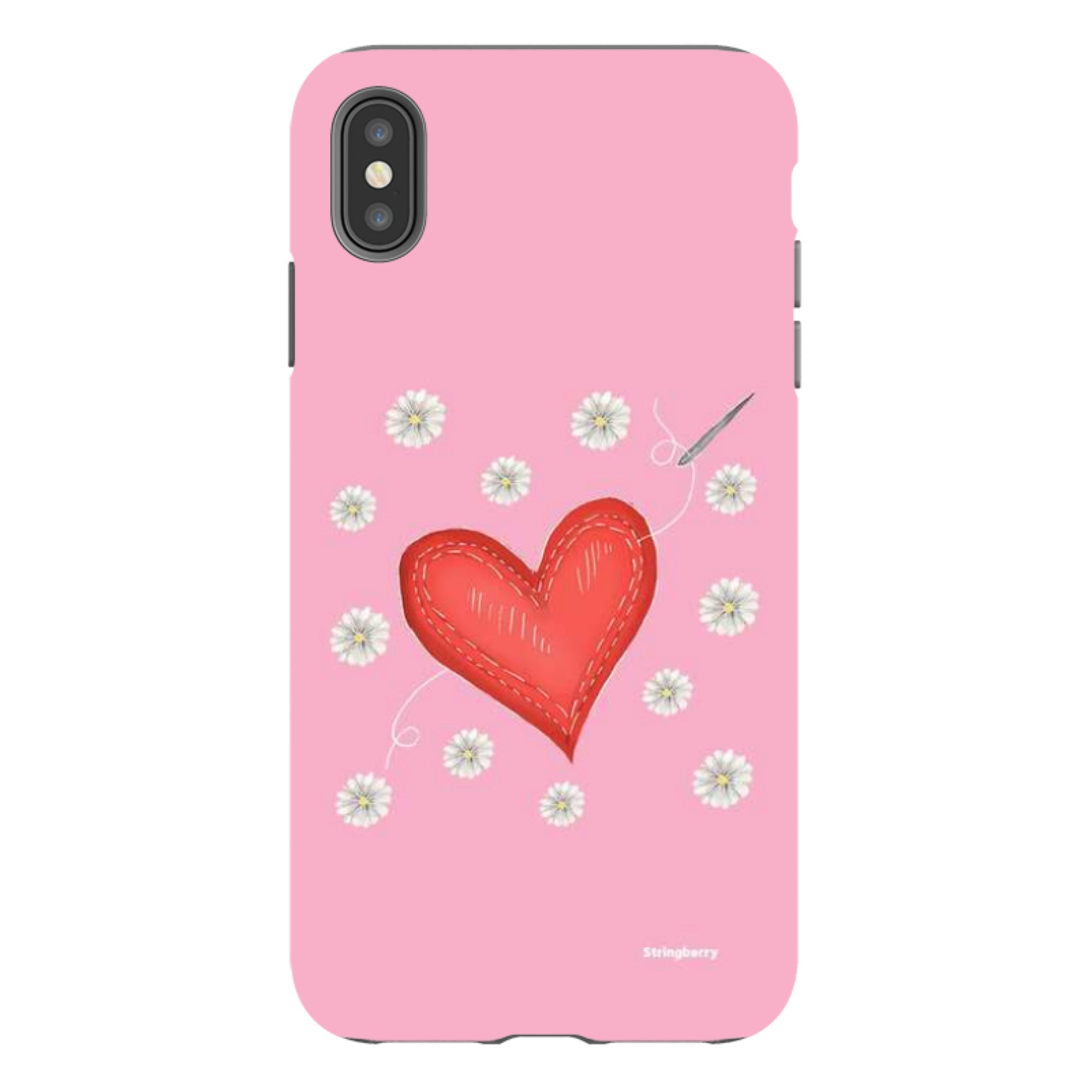iPhone Tough Case - Love Heart Sewing By Catherine Rowe