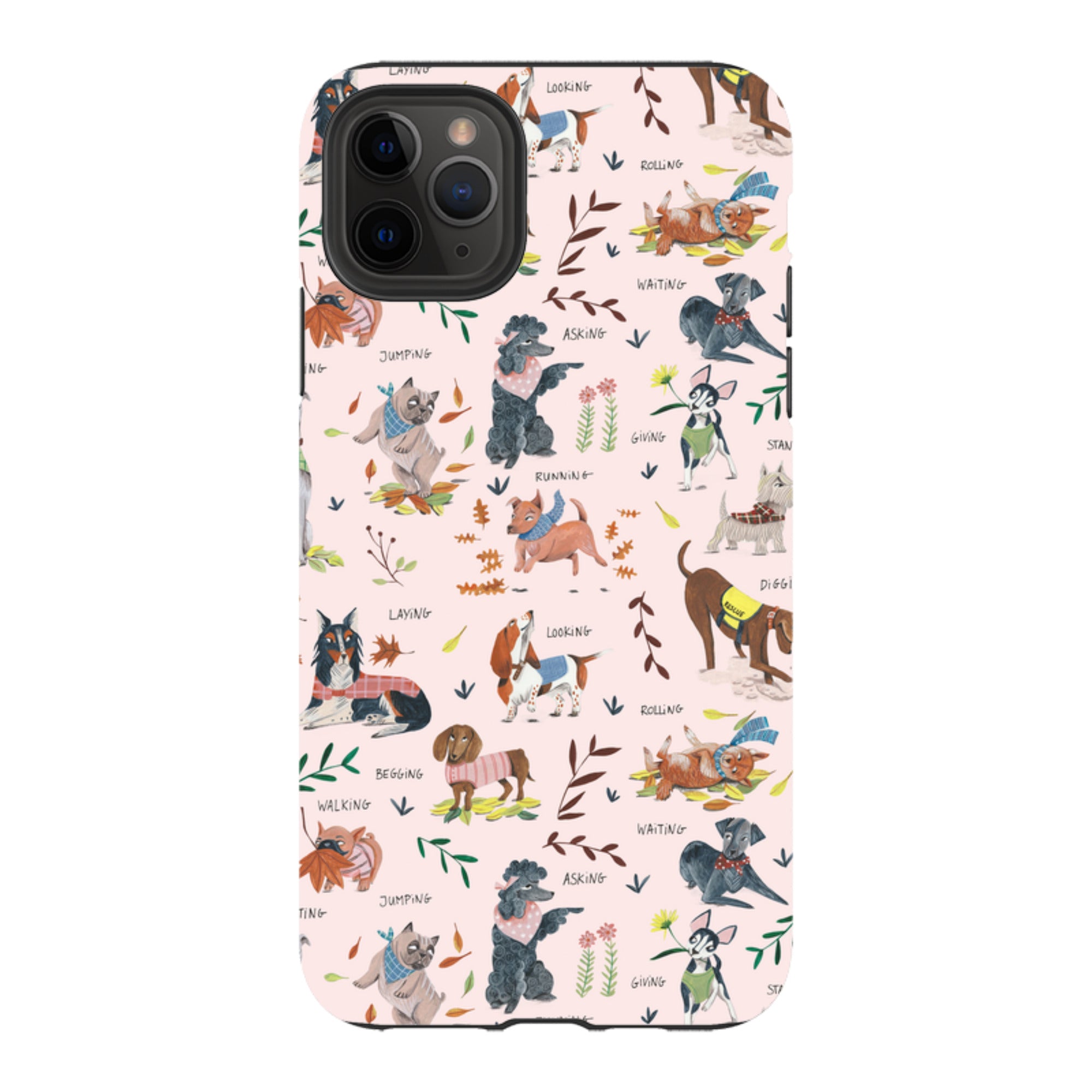 iPhone Tough Case - Dog Pattern By Caroline Bonne Muller