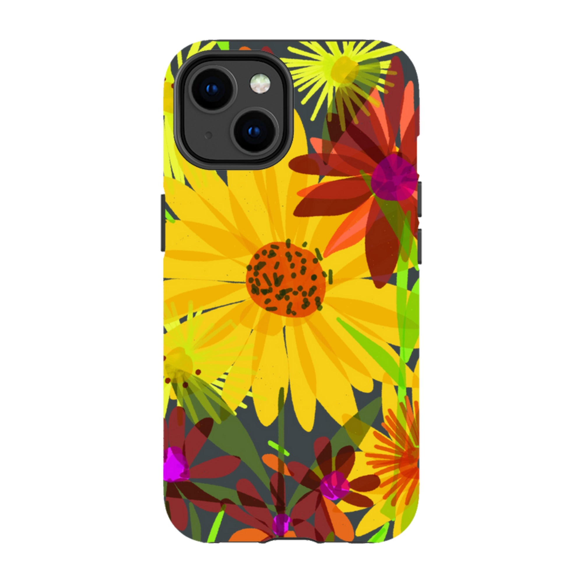 iPhone Tough Case - Sunflowers By Sarah Campbell