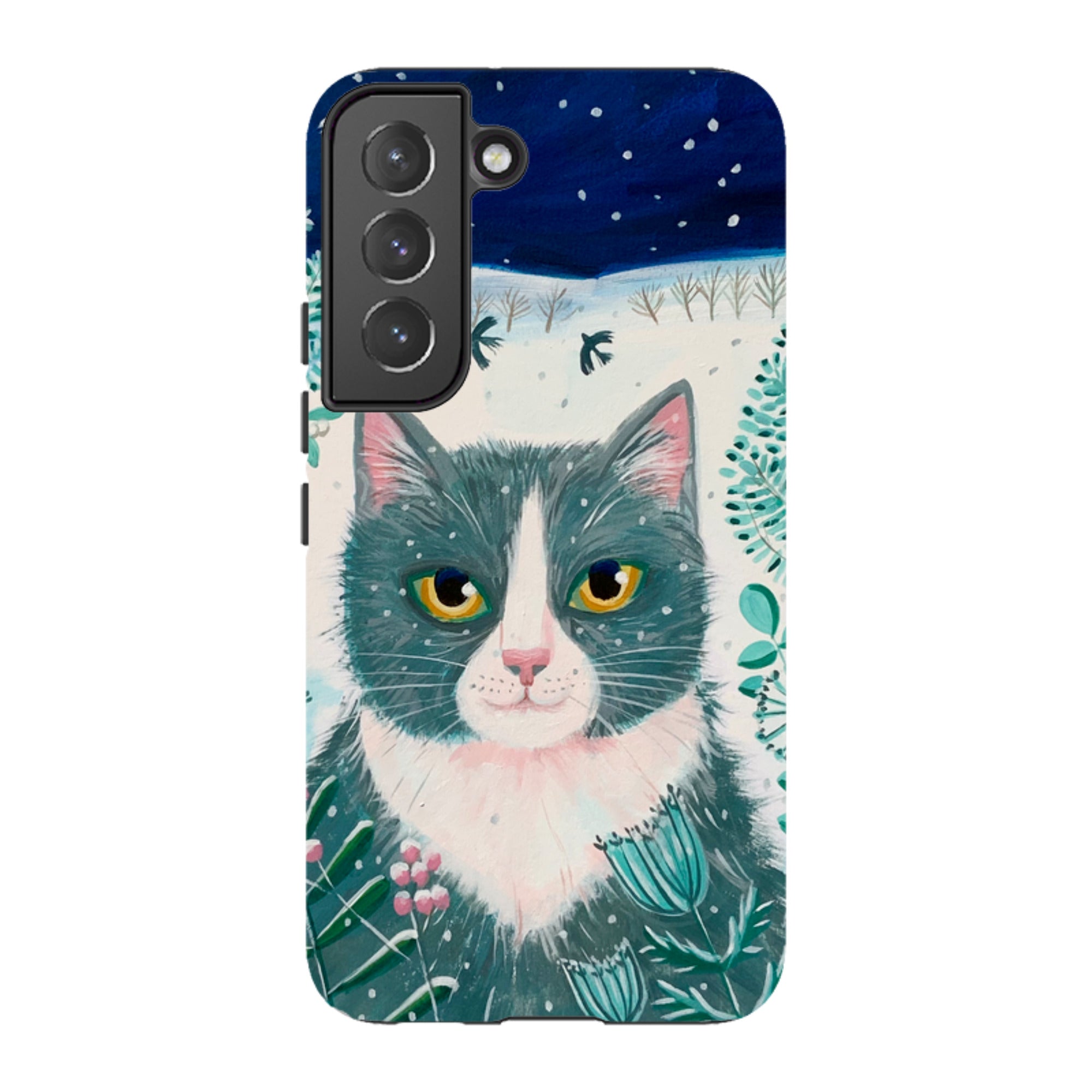 Samsung Tough Case - Xmas Cat By Mary Stubberfield