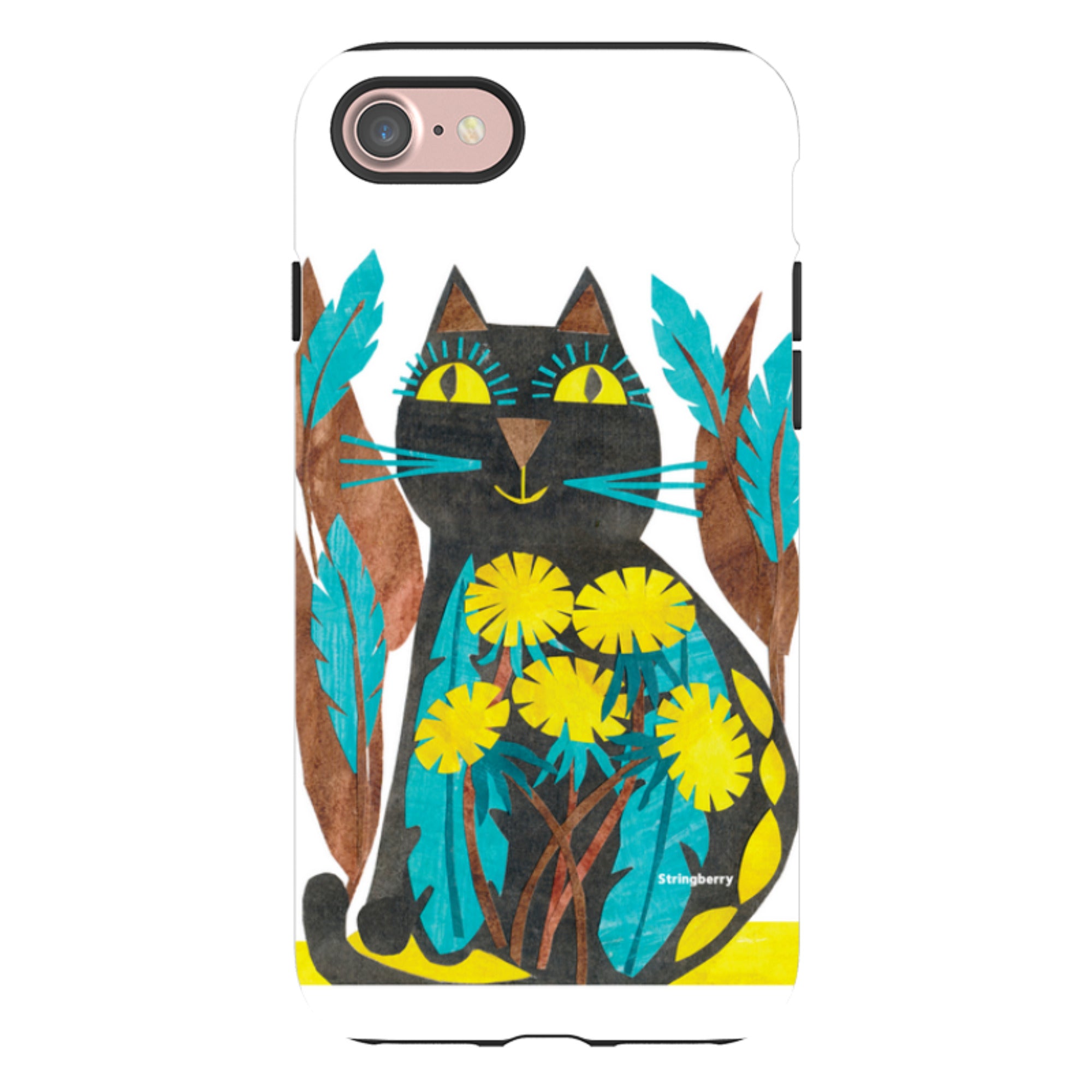 iPhone Tough Case - Folk Cat By Tracey English