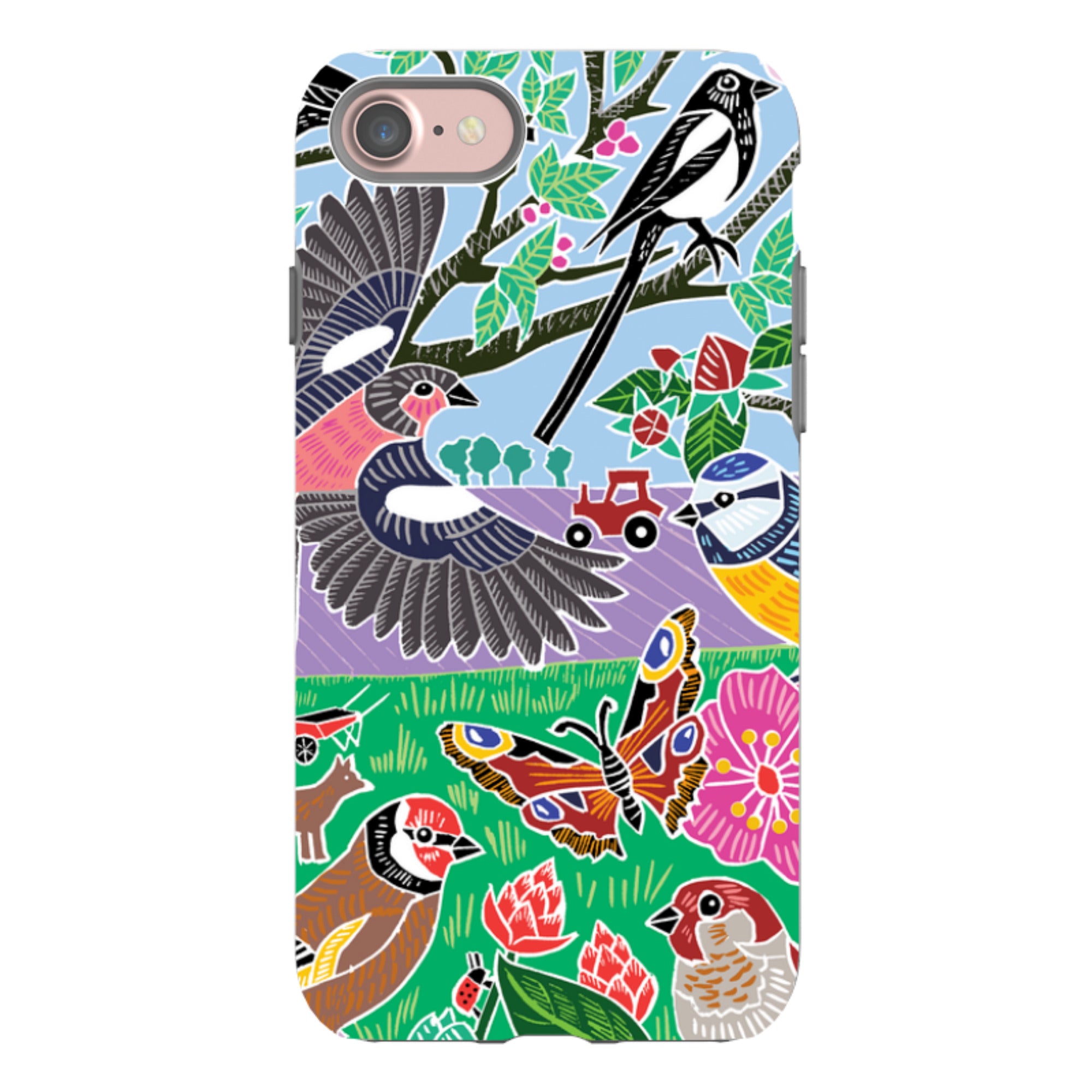 iPhone Tough Case - Garden Bird Jigsaw B By Kate Heiss