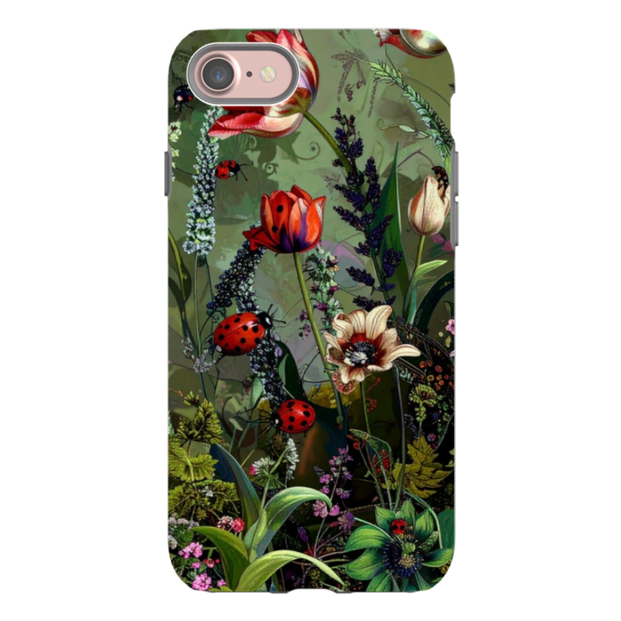 iPhone Tough Case - Green Vyne Ladybirds
