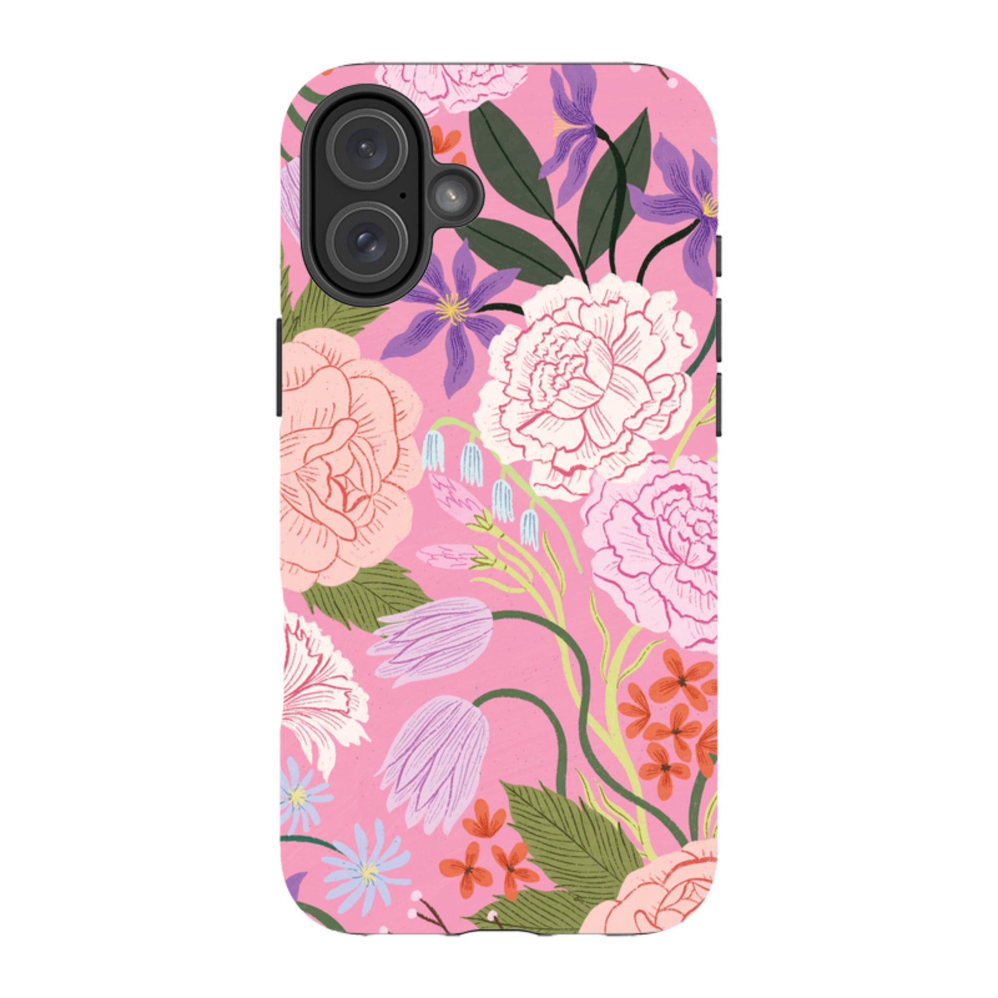 iPhone Tough Case - All Over Blooms By Meghann Rader