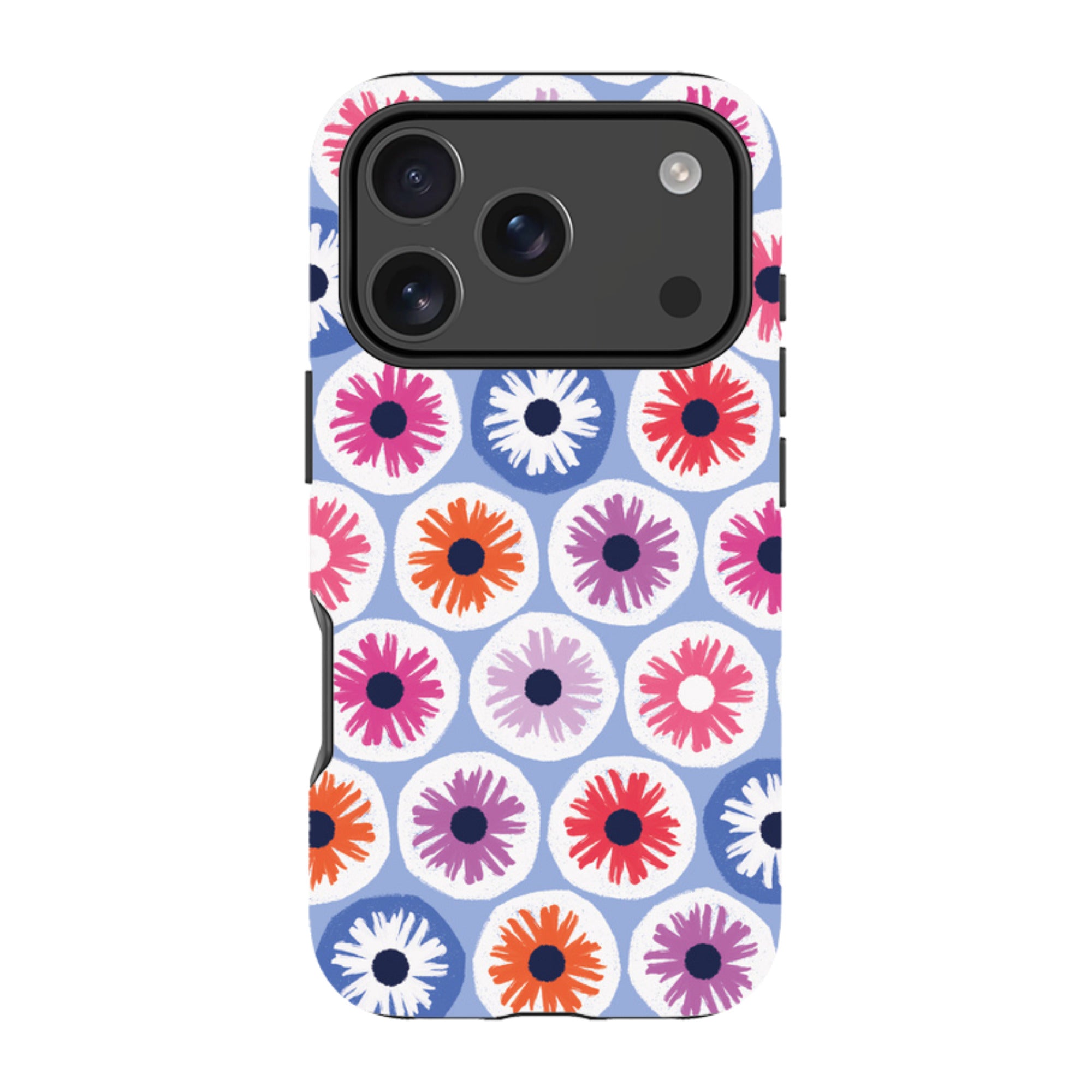 iPhone MagSafe Tough Case -  Penny Flowers Light Blue By Ali Brookes