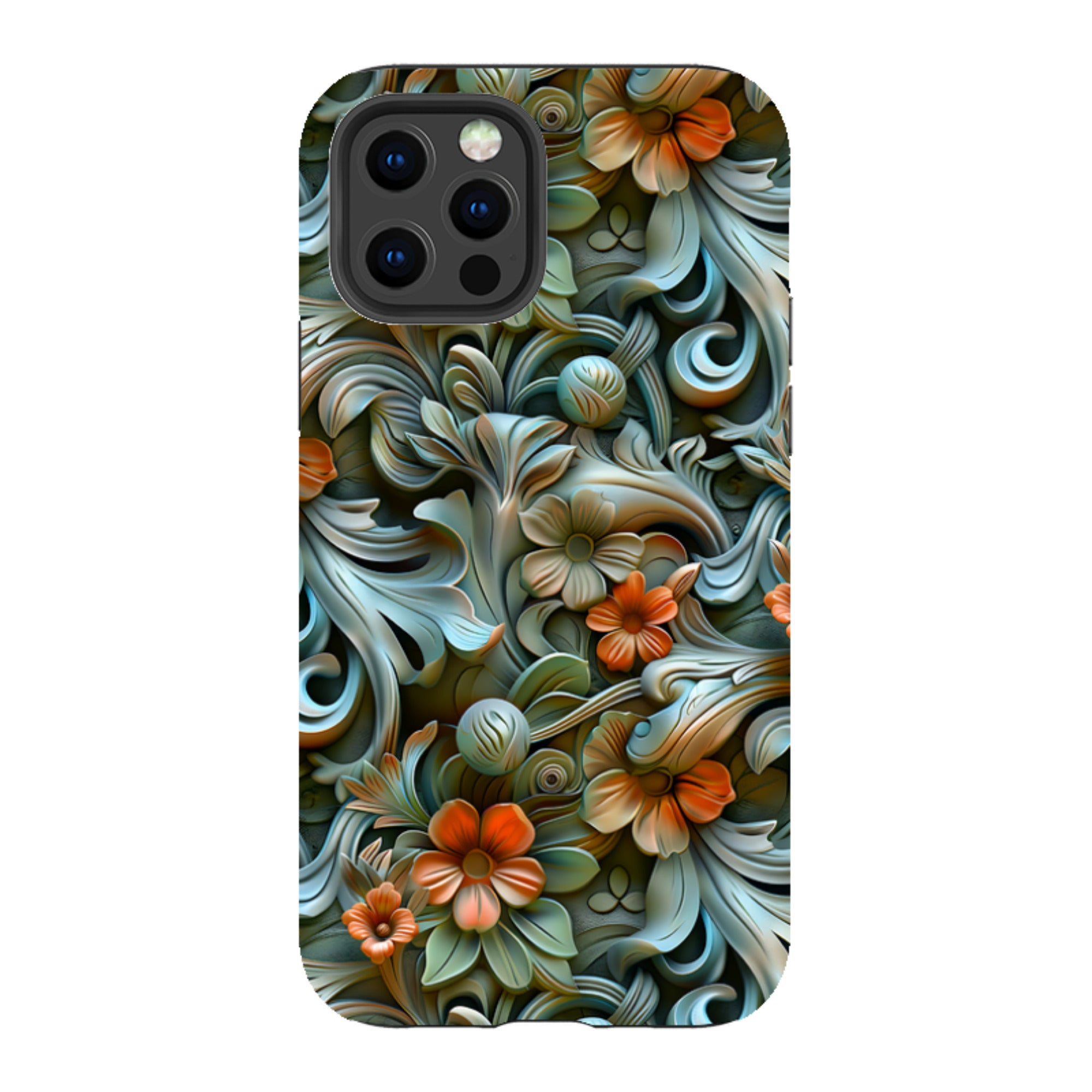 iPhone Tough Case -Clover Floral