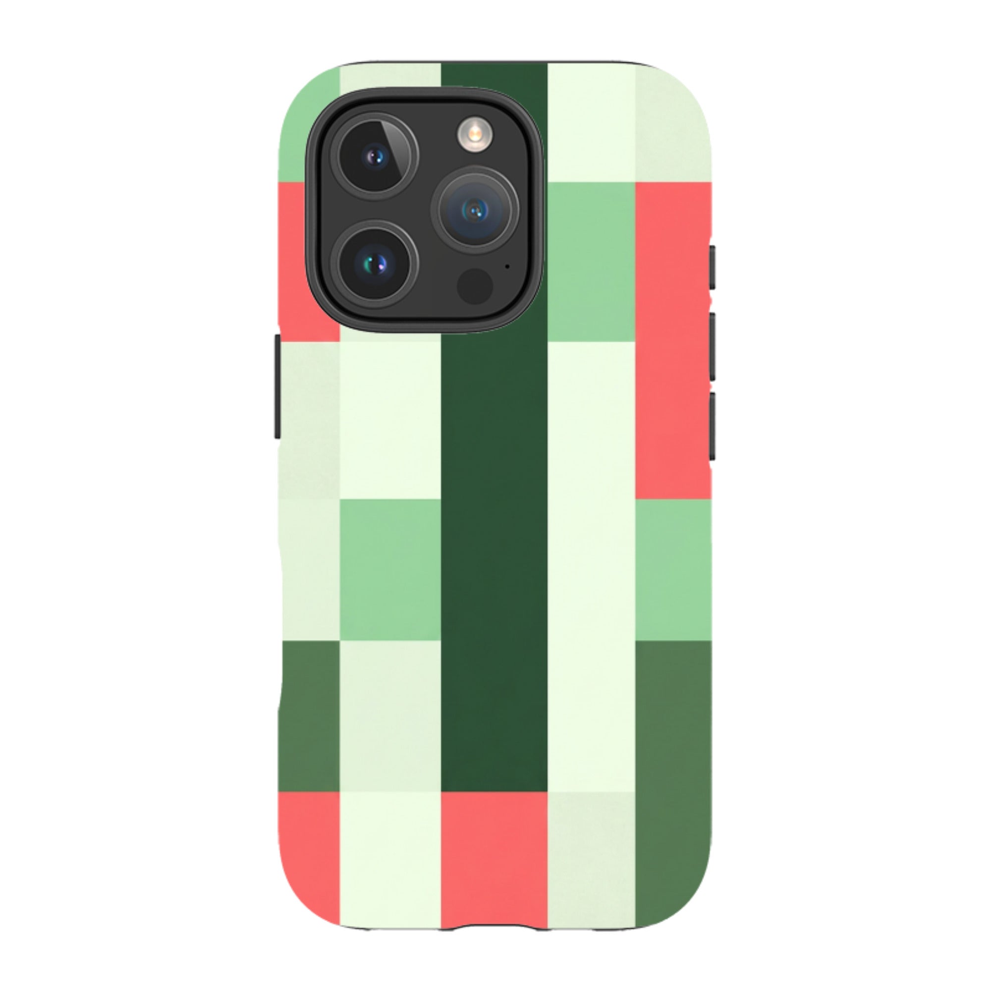 iPhone MagSafe Tough Case - Retro Abstract Gingham
