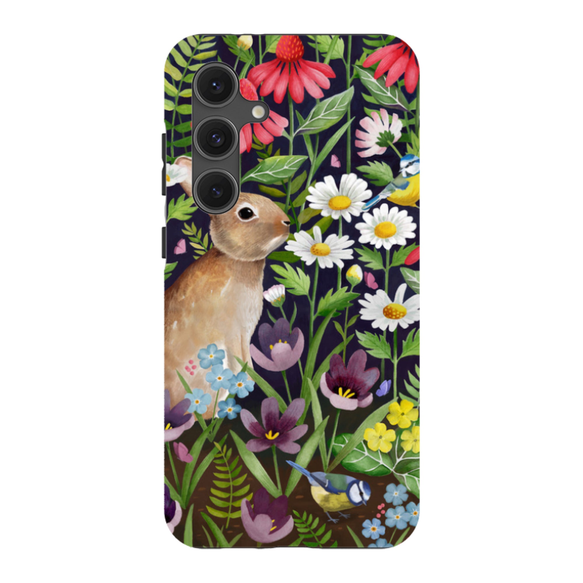 Samsung Tough Case - Rabbit And Wildflowers By Bex Parkin