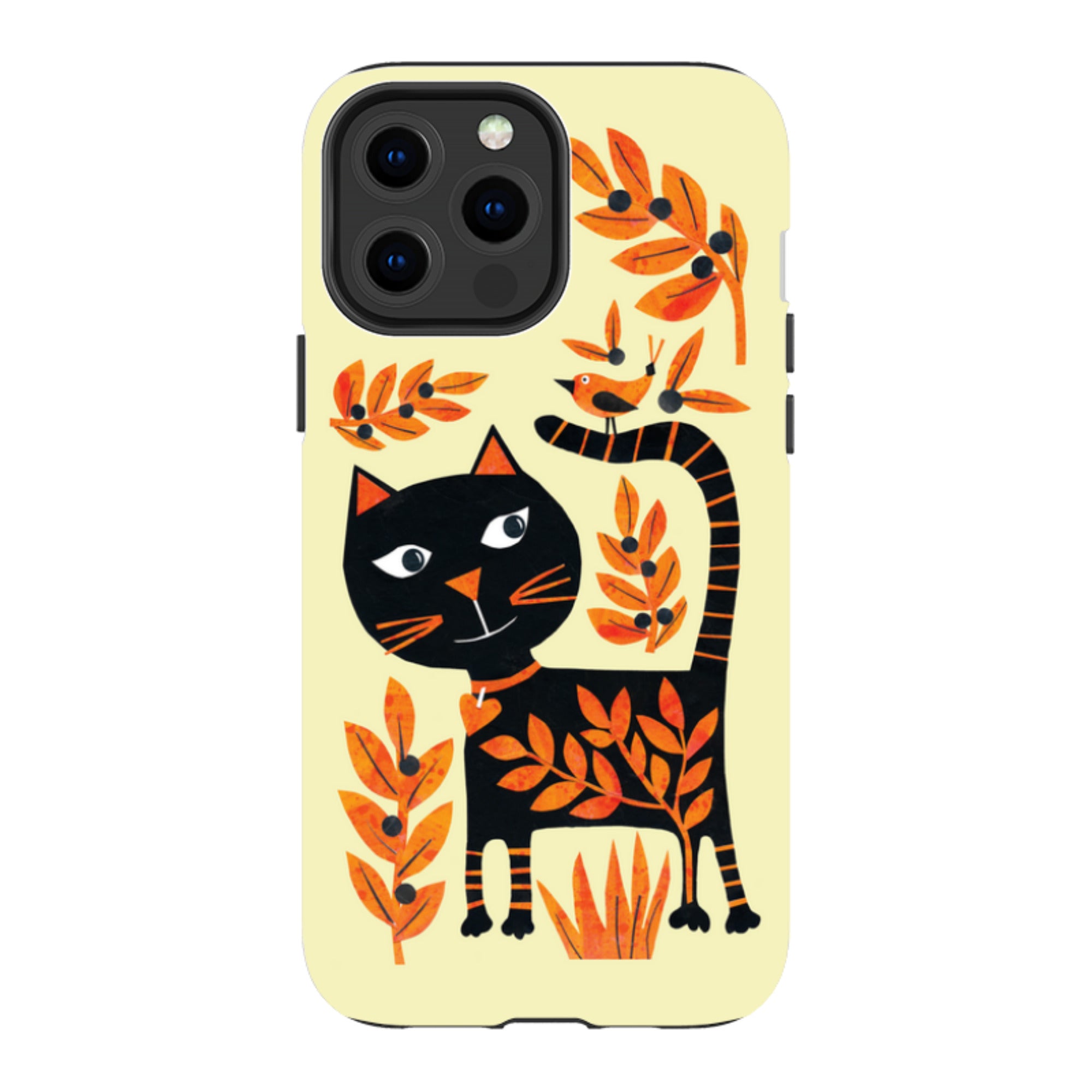 iPhone Tough Case - Halloween Folk Cat By Tracey English