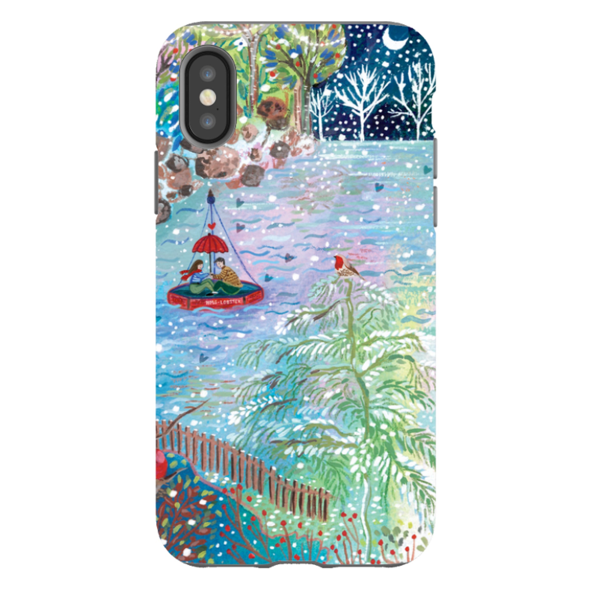 iPhone Tough Case - A Wee Winter Harbour By Emma Frances Grant