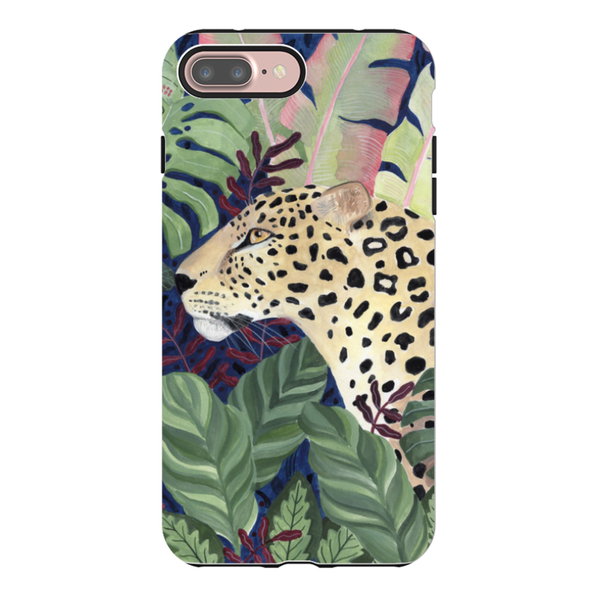 iPhone Tough Case - Leopard In Leaves By Bex Parkin