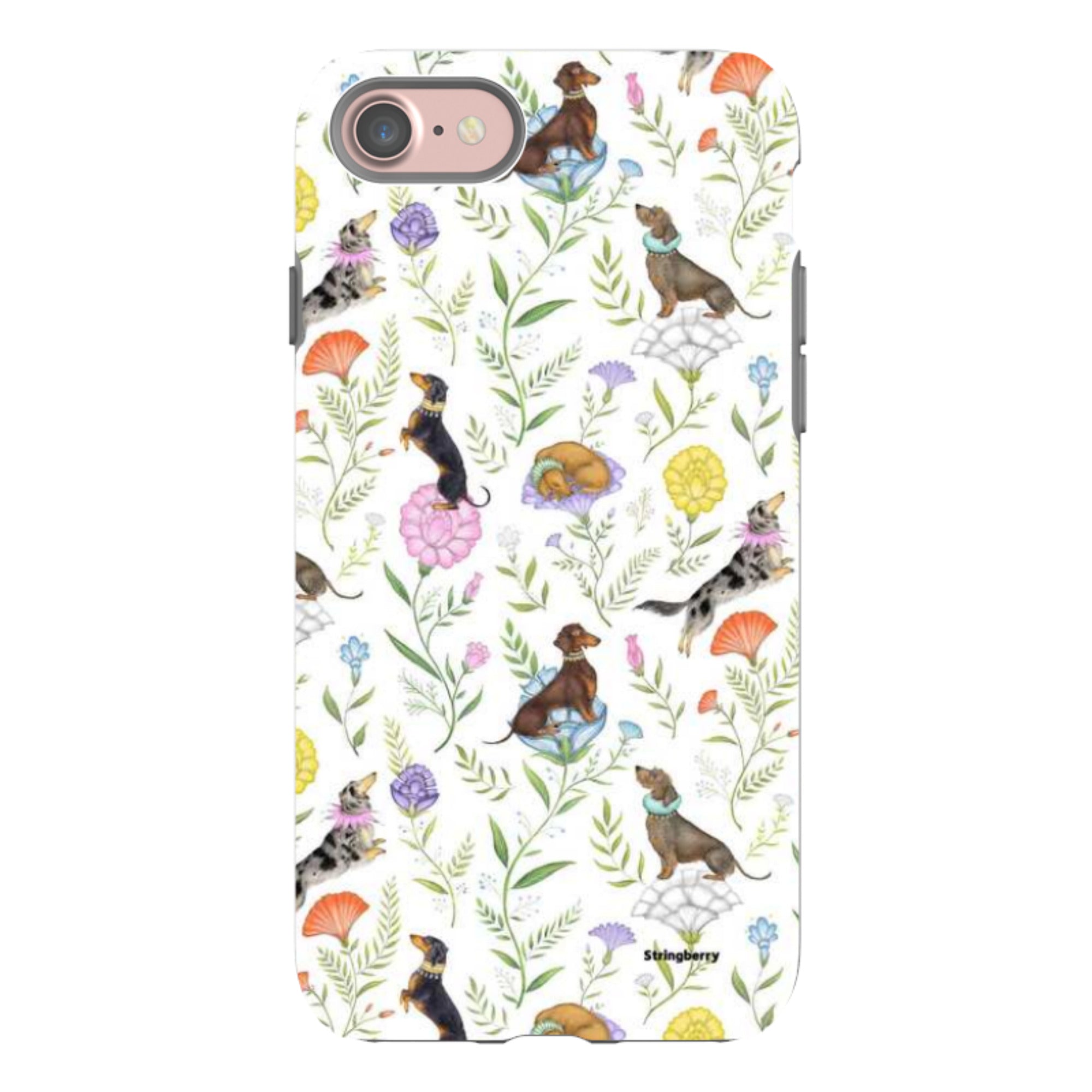 iPhone Tough Case - Doxy Day Afternoon White By Catherine Rowe