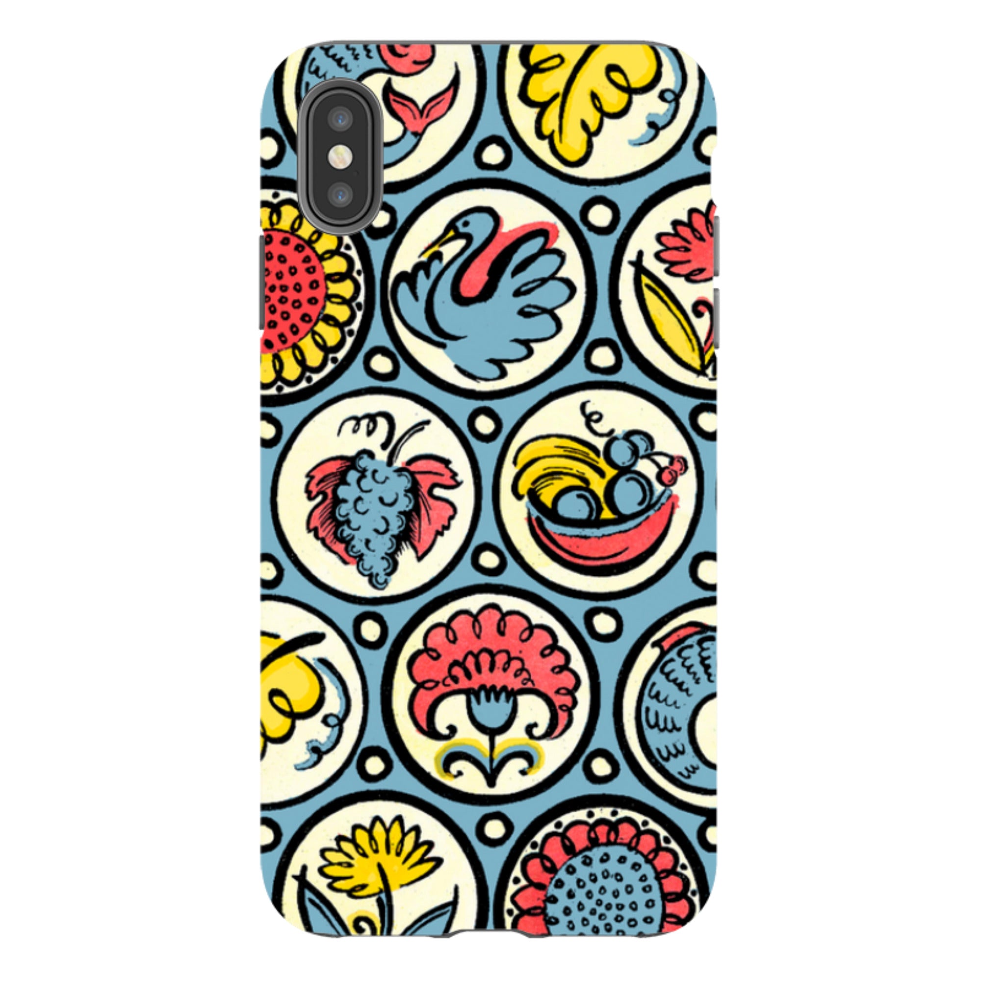 iPhone Tough Case - Birds, Fish & Fruit By Cressida Bell