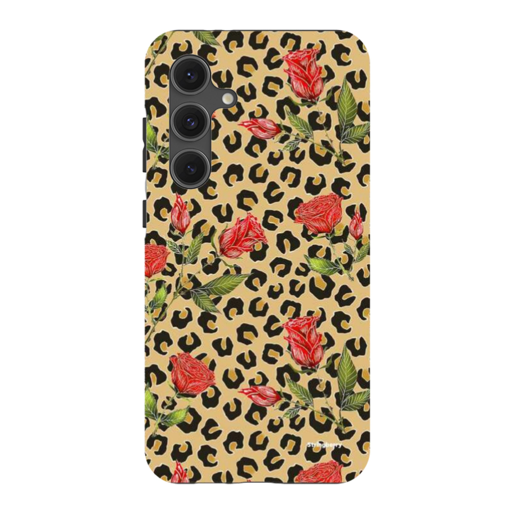 Samsung Tough Case - Leopard Print Rose Pattern By Catherine Rowe