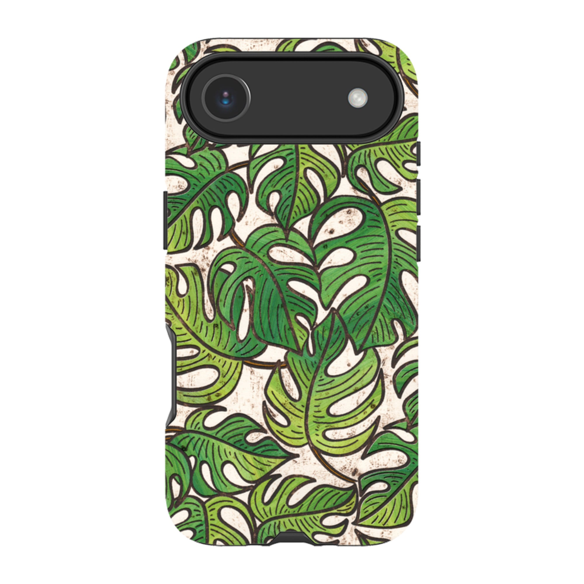 iPhone Tough Case - Green Floral 1 By Amelia Bowman