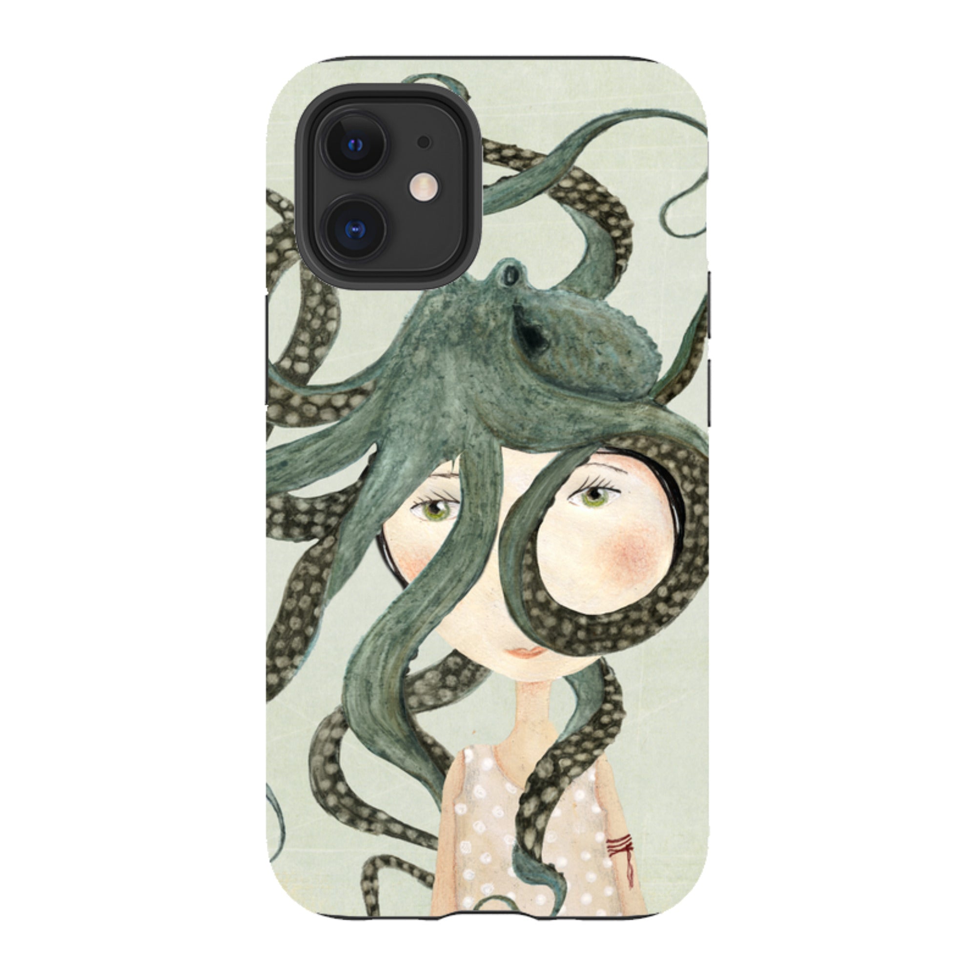 iPhone Tough Case - Octopus Girl By Katherine Quinn