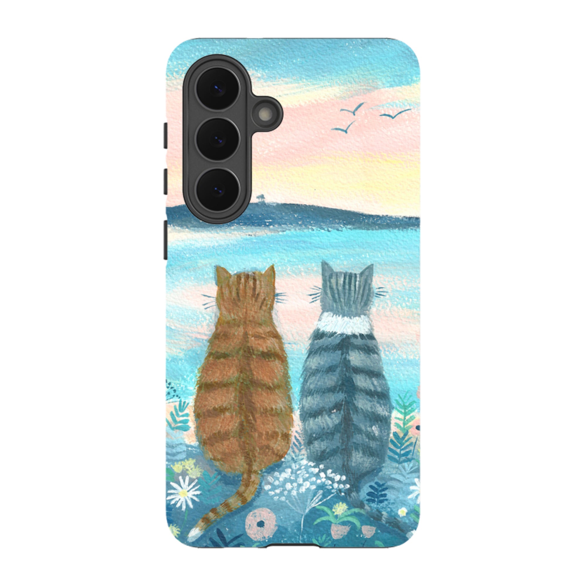 Samsung Tough Case - Sunset Cats 2 By Mary Stubberfield