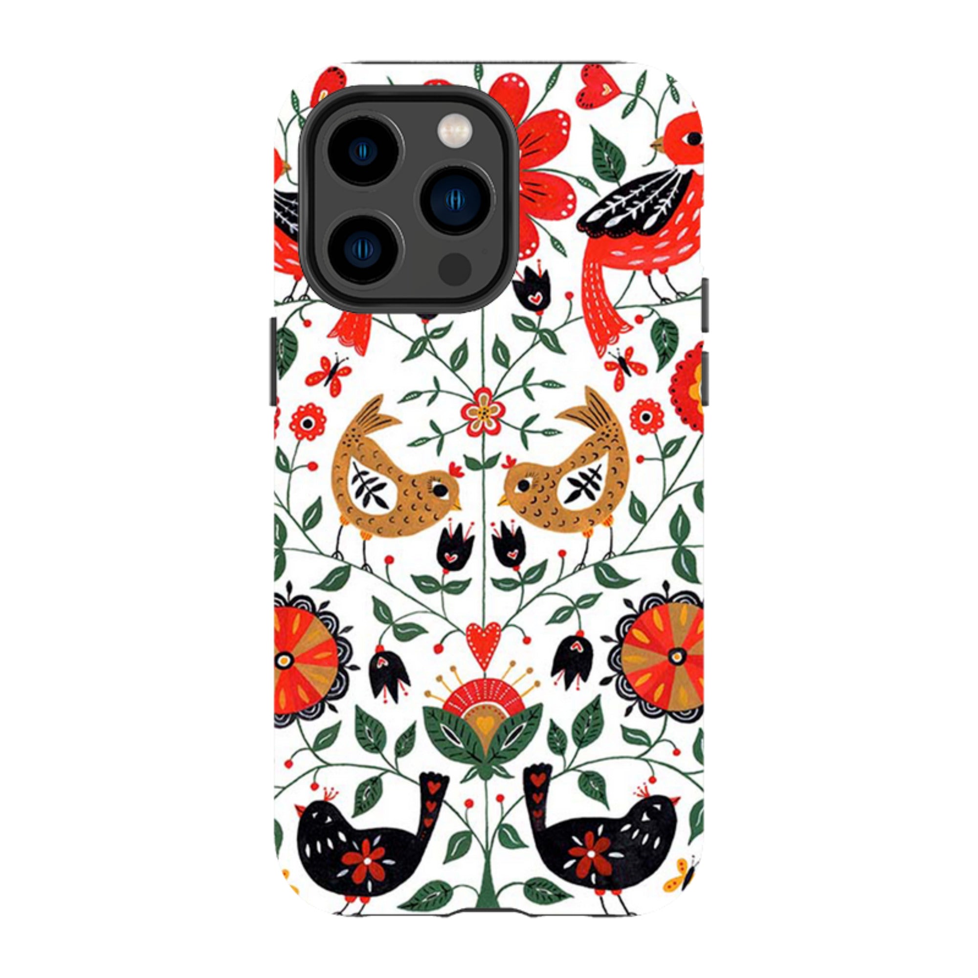 iPhone MagSafe Tough Case -  Birds and Florals By Suzy Taylor