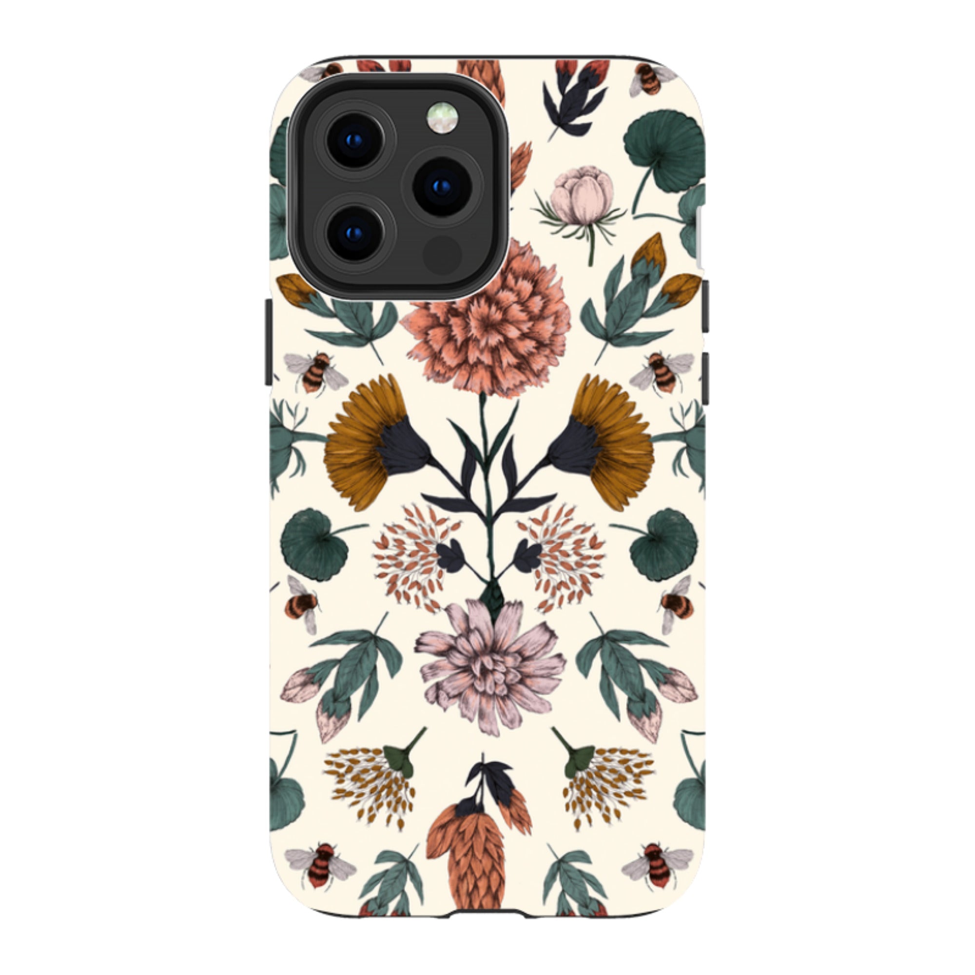 iPhone MagSafe Tough Case -  Floral Bees By Jade Mosinski