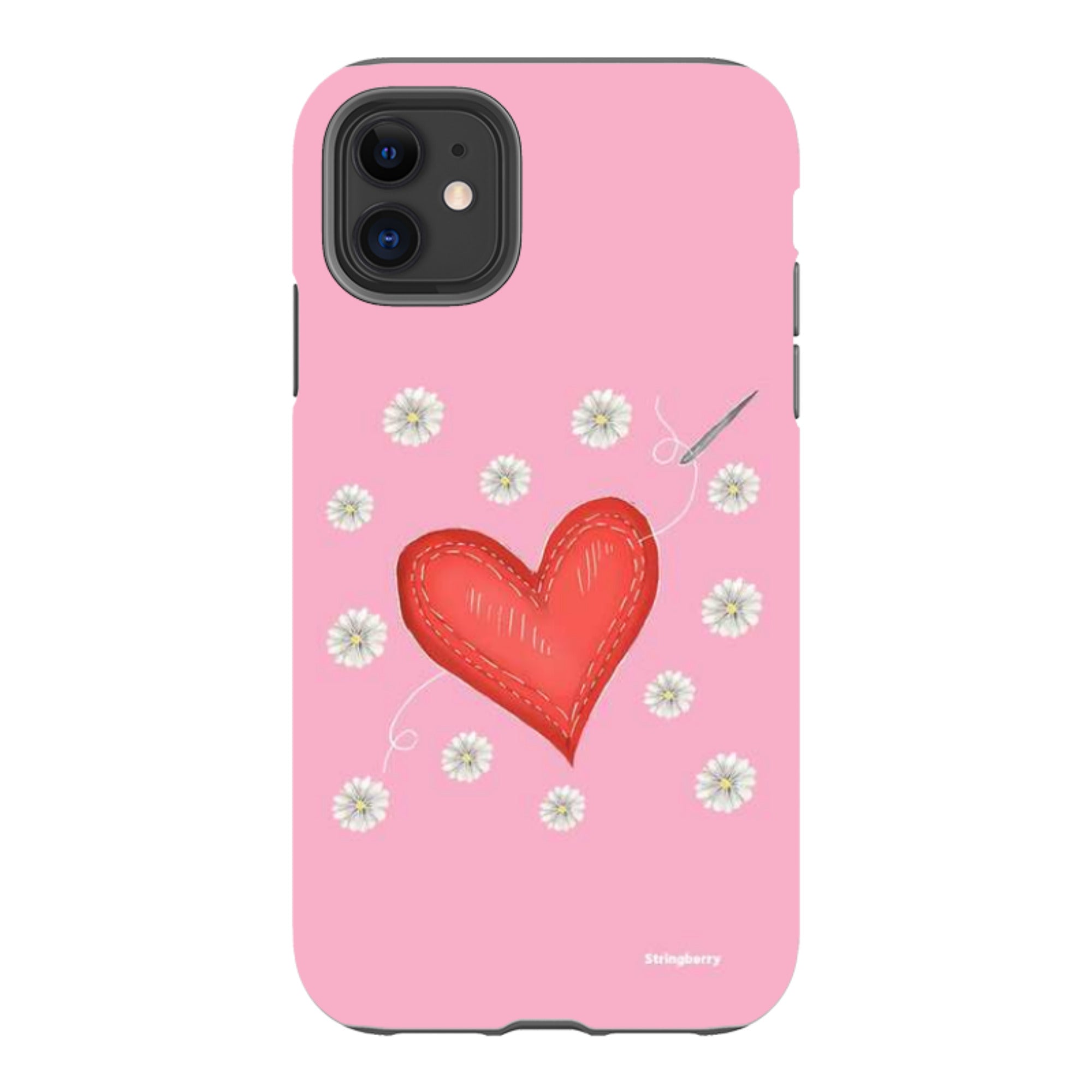 iPhone Tough Case - Love Heart Sewing By Catherine Rowe