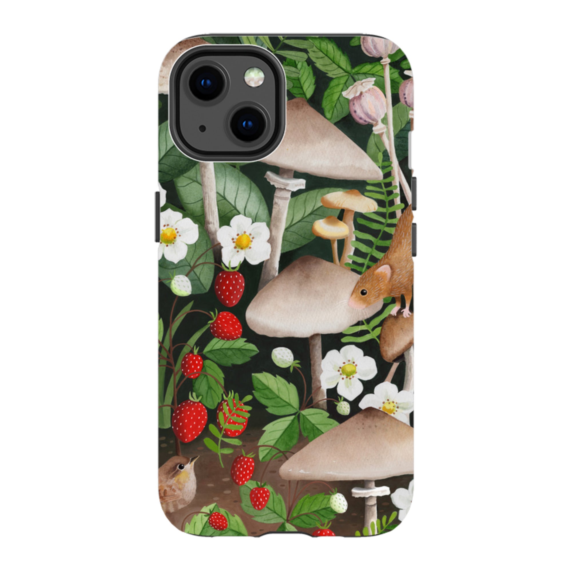 iPhone MagSafe Tough Case - Strawberry Patch By Bex Parkin