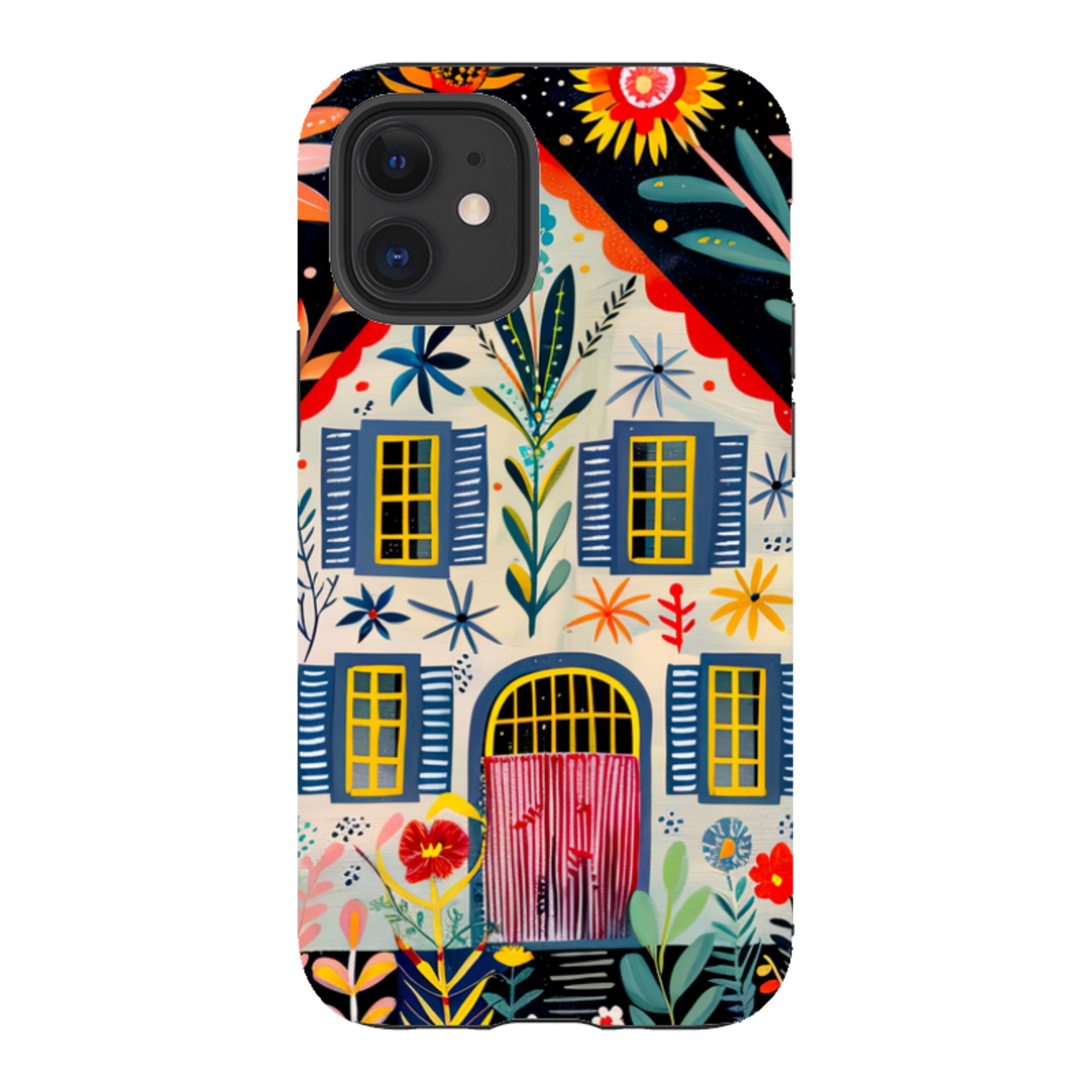 iPhone Case - Folk Art House X